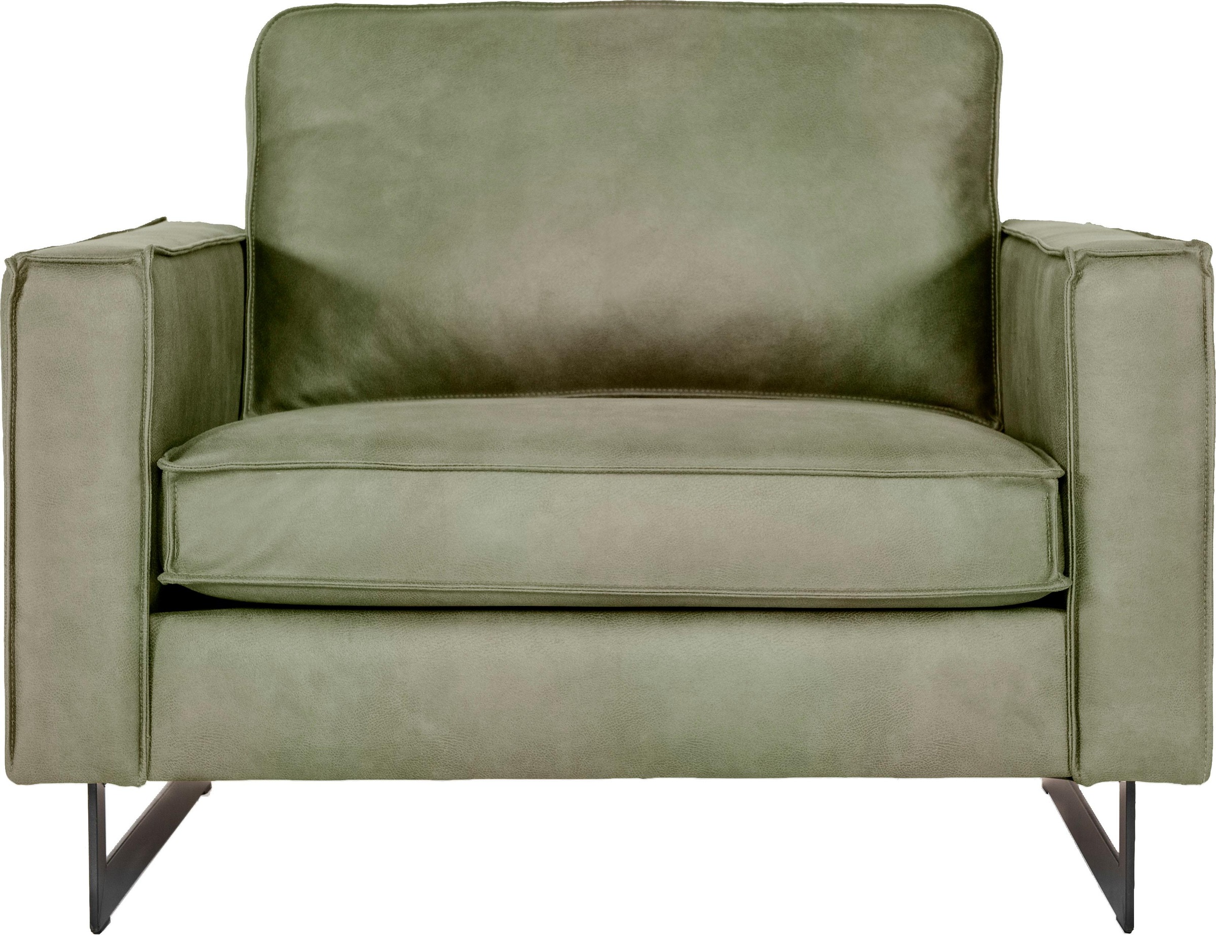 Places of Style Loveseat »Pinto«, mit Keder, Metallfüßen und auch in Cord B günstig online kaufen