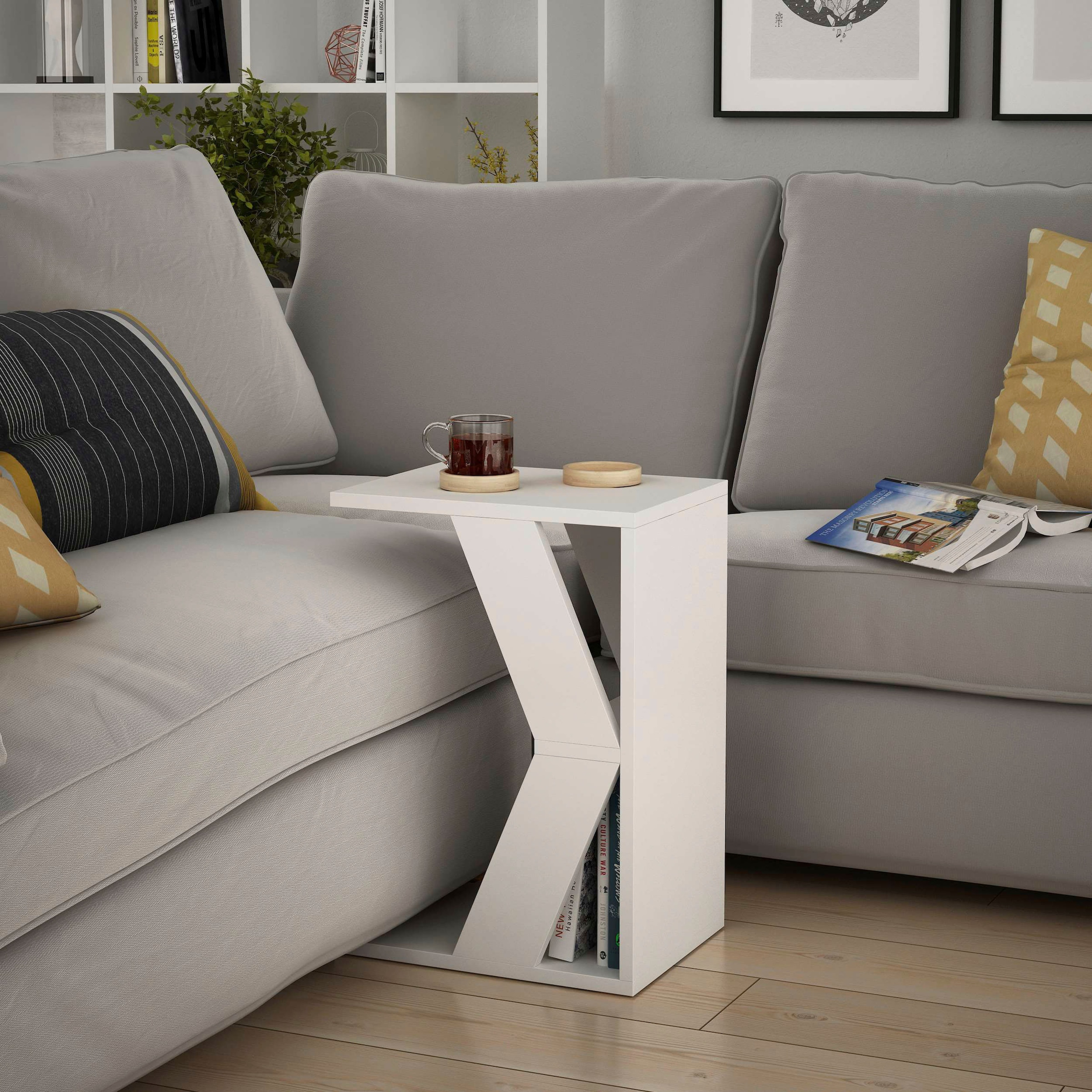 Decortie Beistelltisch »NAZE BEISTELLTISCH«, (Packung, 1 St.), Leichte Montage, Lagerung, Platzsparend