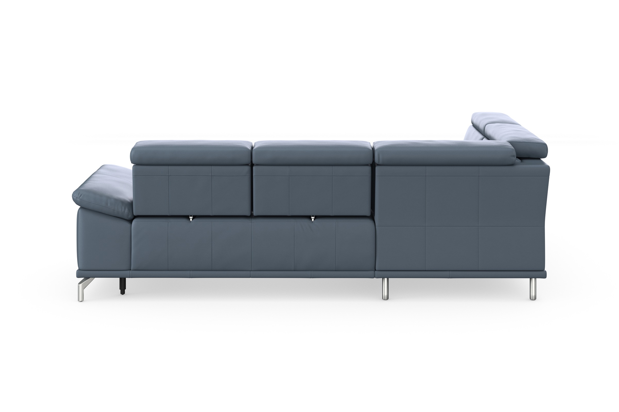 sit&more Ecksofa »Cabrio L-Form, mit Sitztiefenverstellung, Arm- und Kopfteilverstellung«, 3 Nierenkissen, Federkern, optional Bettfunktion und Stauraum