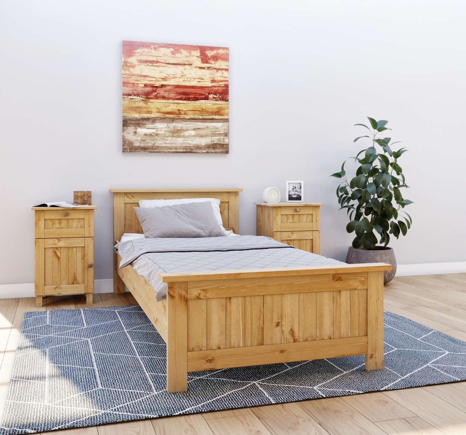 OTTO home Massivholzbett »Juventus, Bett, Massivholzbett, Holzbett, Bettrah günstig online kaufen