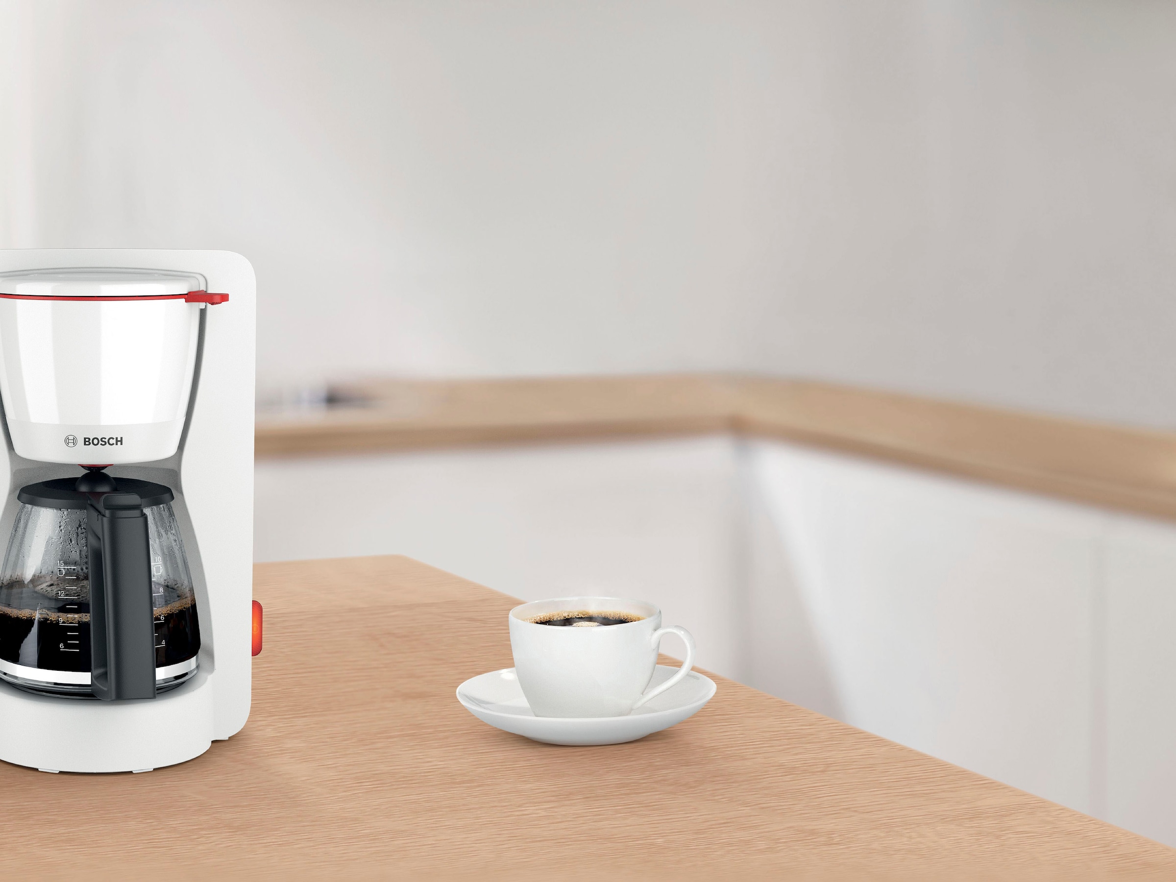 BOSCH Filterkaffeemaschine »MyMoment TKA3M131«, 1,25 l Kaffeekanne, Papierfilter, 1x4, 60min Warmhaltefunktion, Aroma intense, Entkalkungsprogramm, 1200 W