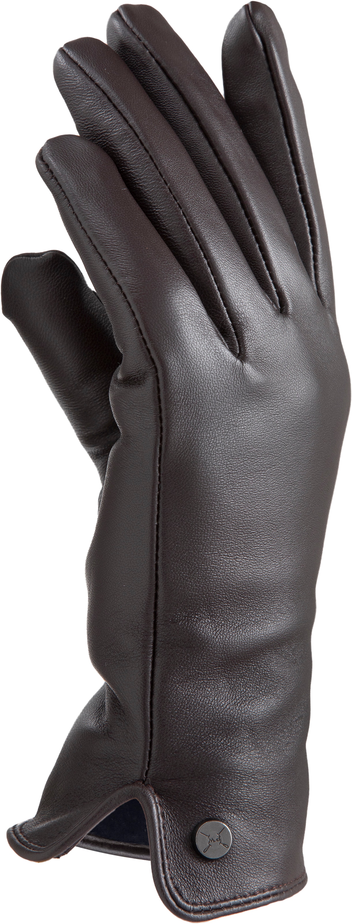PEARLWOOD Lederhandschuhe »PAM« weiches Fleece-Innenfutter, Temperaturregulierend, Seitenschlitz