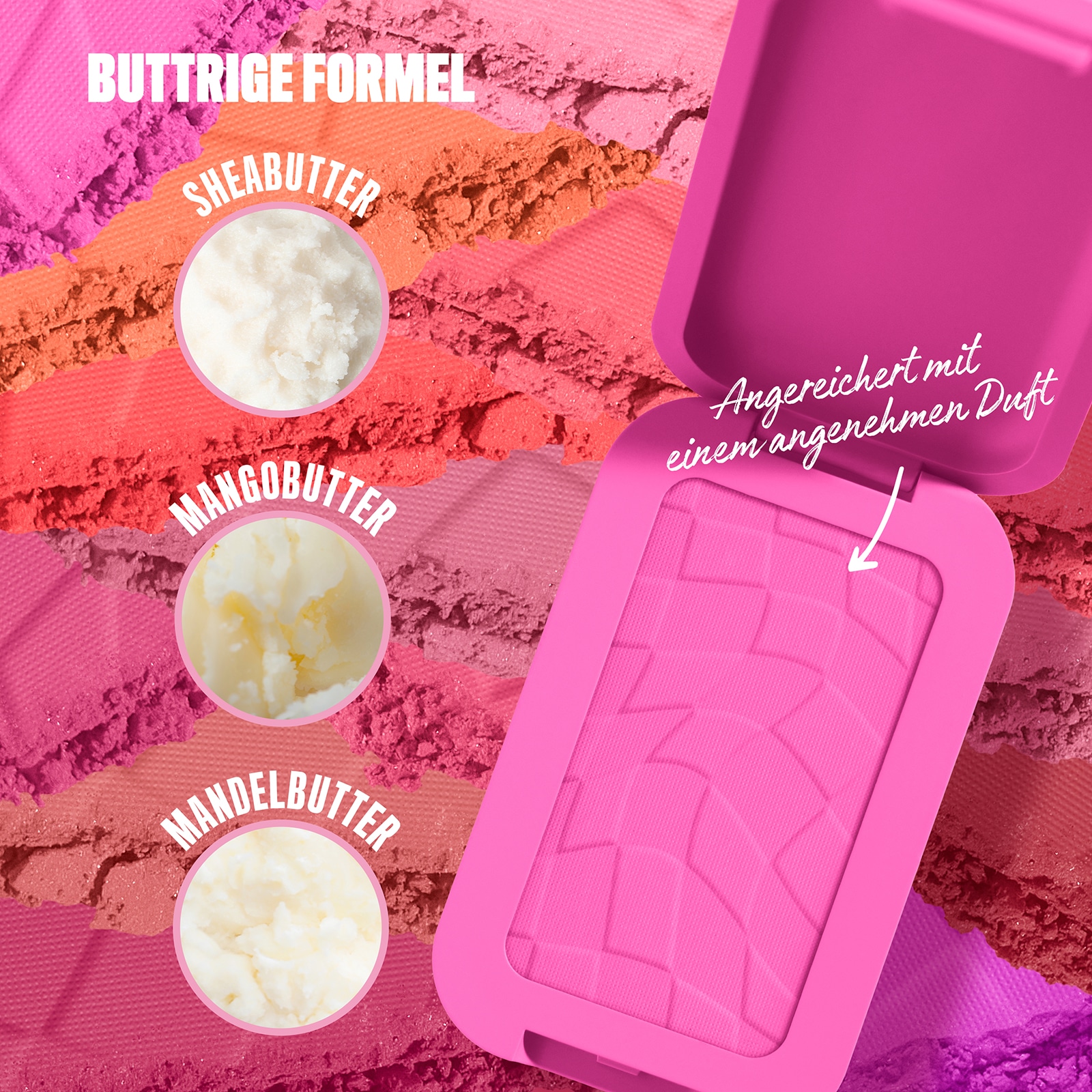 NYX Rouge »Makeup Buttermelt Blush«, Cremige, leichte Textur, variable Deckkraft, pflegende Formel.