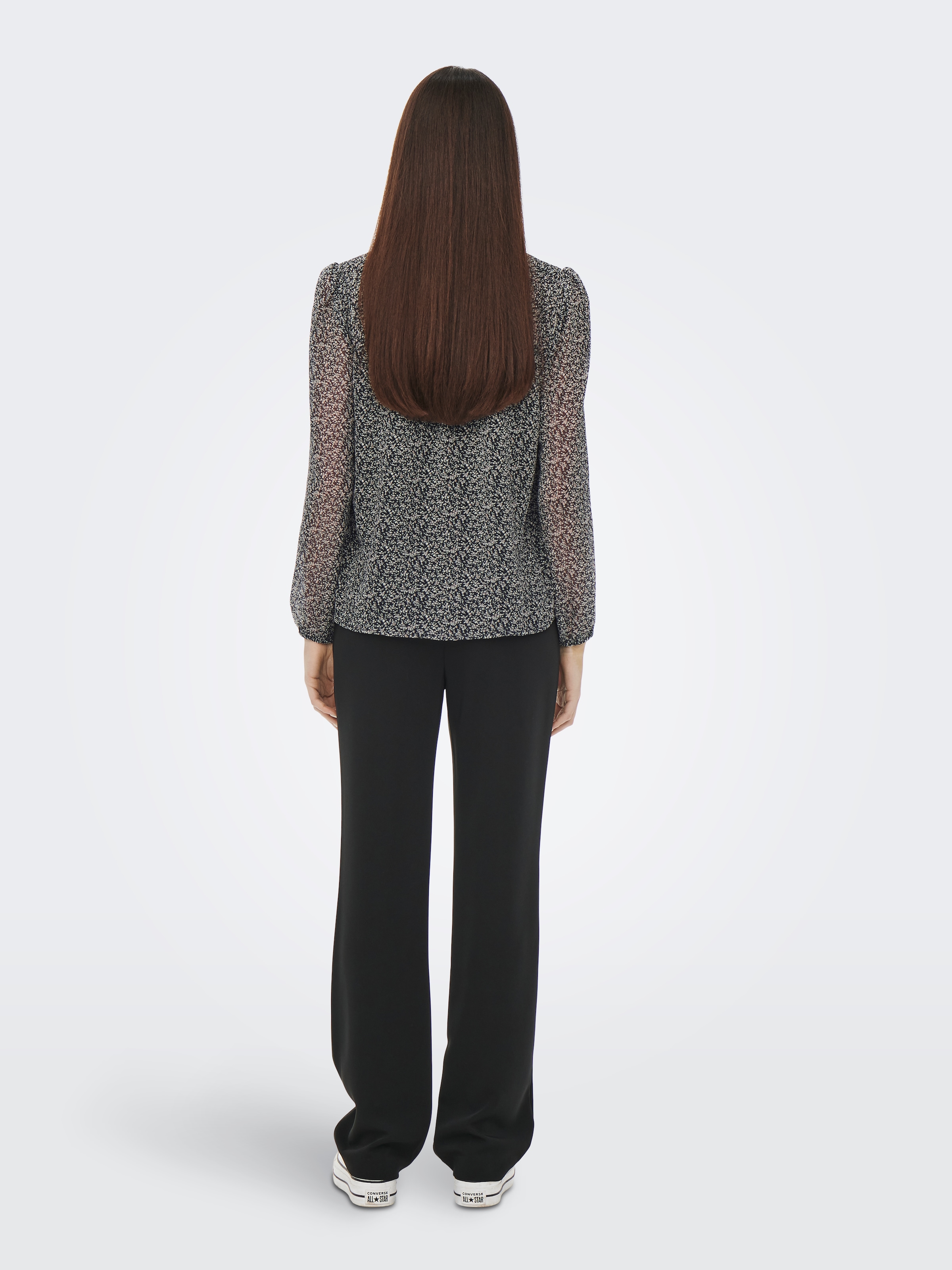 ONLY Chiffonbluse »ONLDITSY L/S BLOUSE WVN« Kunstfaser, regular fit