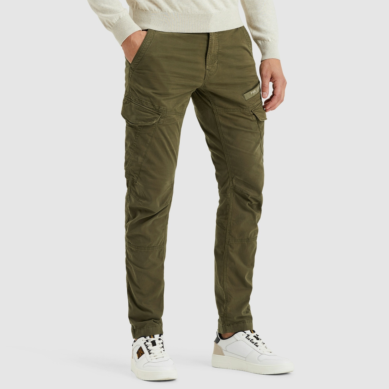 PME LEGEND Cargohose »Nordrop Stretch Twill«, mit Logo Stickerei