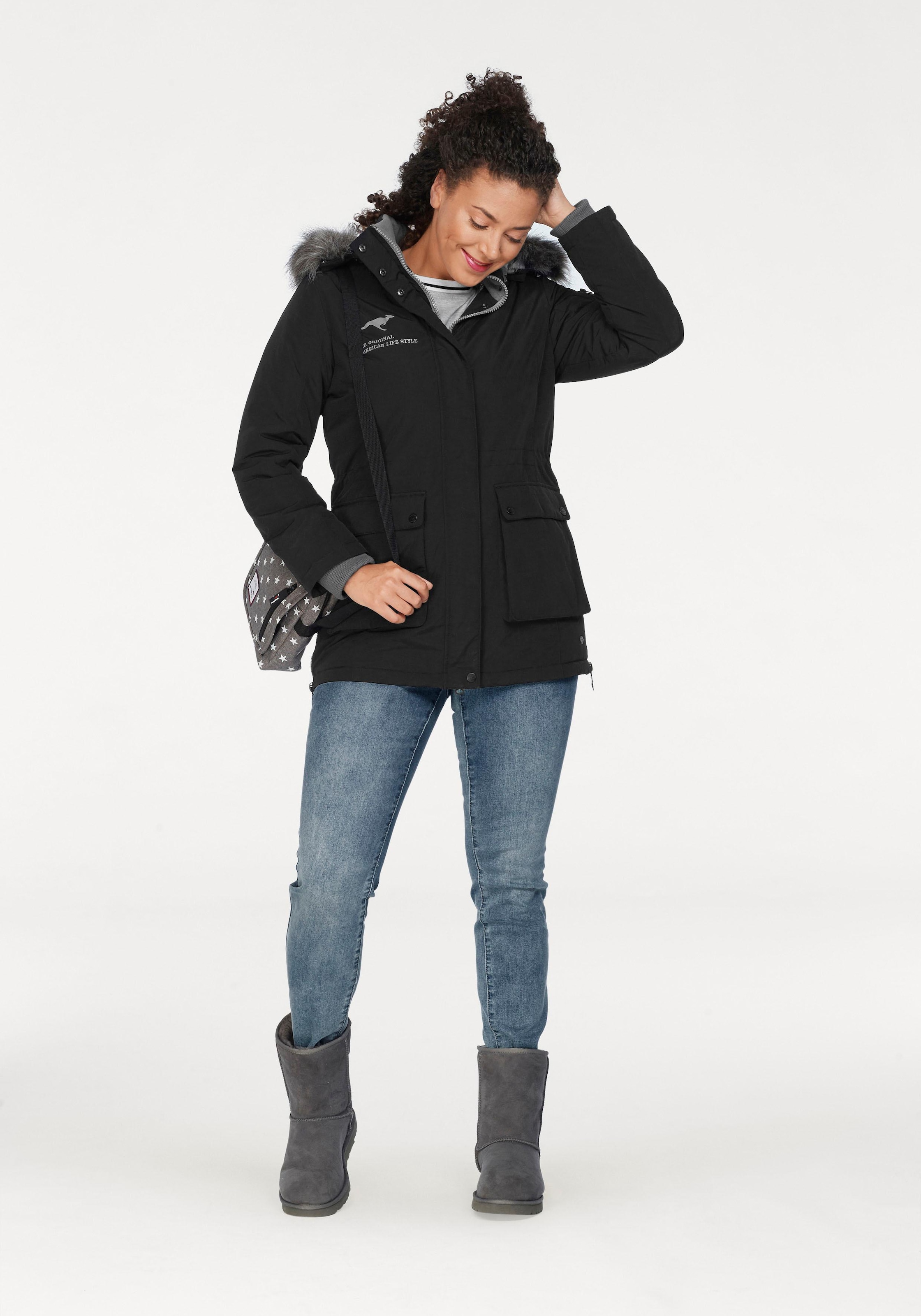 KangaROOS Sweatshirt , Langarm,  figurbetonte Passform,  Colourblocking,  aus Baumwolle
