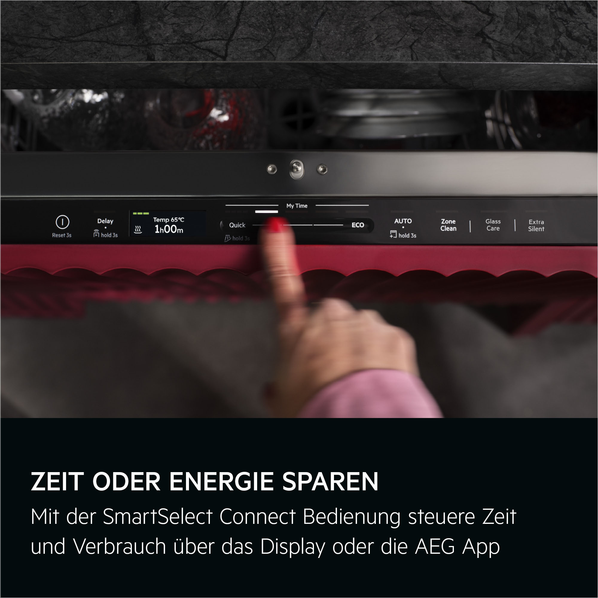 AEG vollintegrierbarer Geschirrspüler »GI9200X2TC« 8,4 l 14 tlg. Maßgedecke Leise Spülmaschine 38 dB kraftvoll gegen Eingebranntes EEK A-10 %