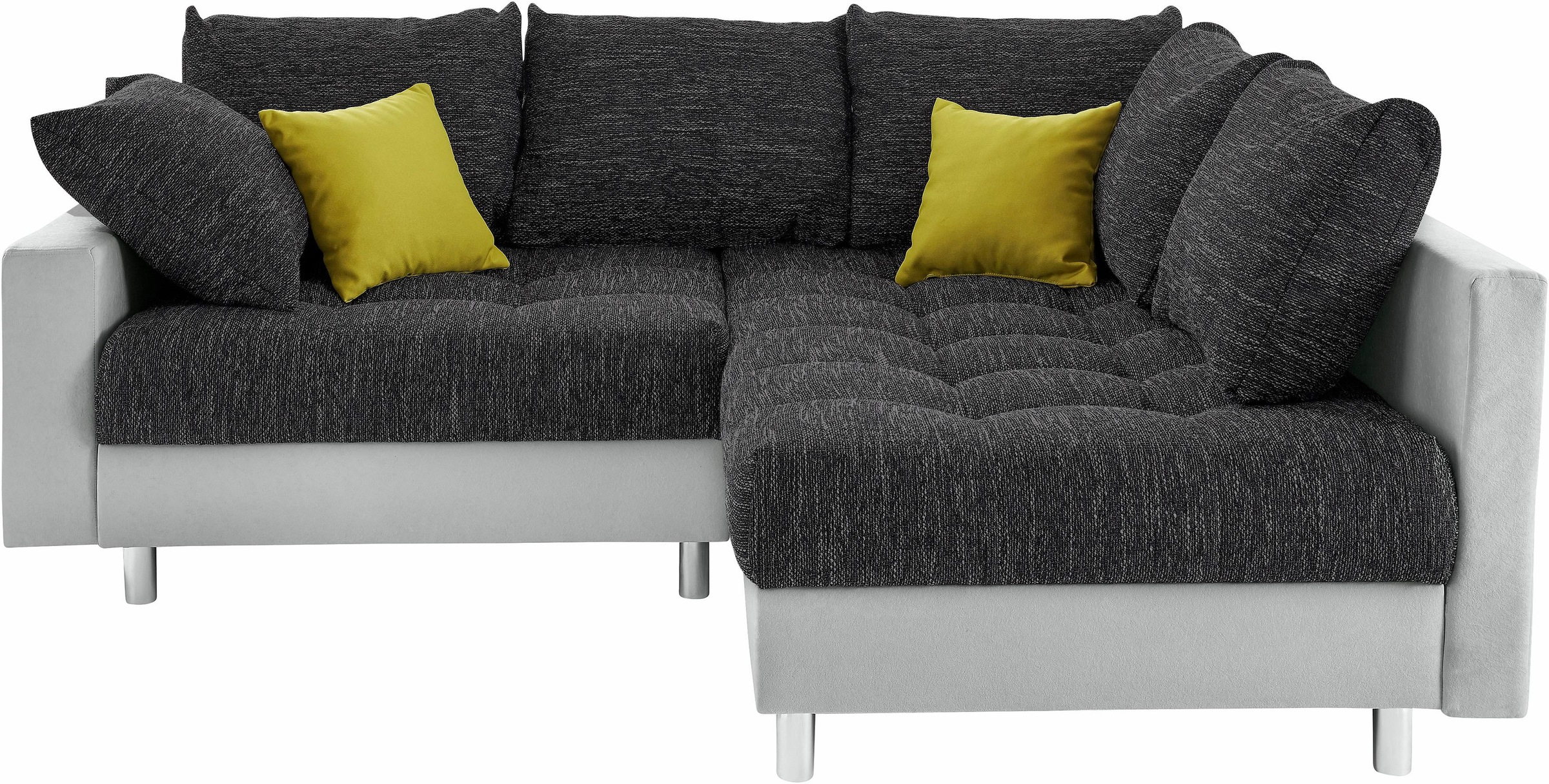 COLLECTION AB Ecksofa »Antonia L-Form«, mit Federkern und zusätzlichem Hocker