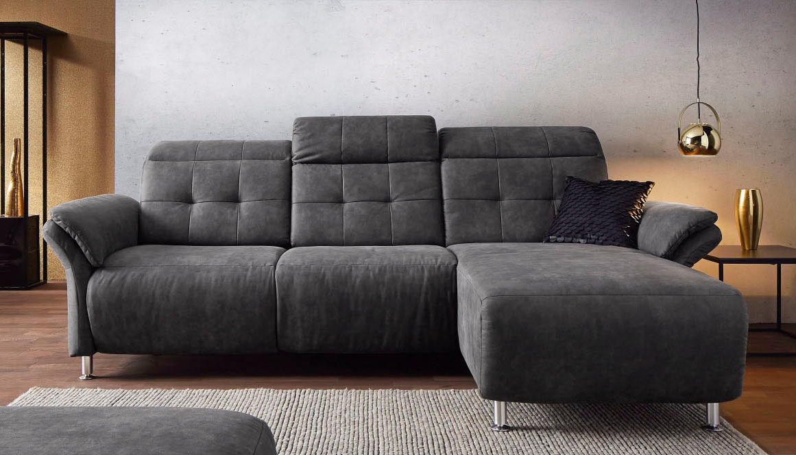 Places of Style Ecksofa »Manhattan L-Form«, 2 Sitze mit elektrischer Relaxf günstig online kaufen