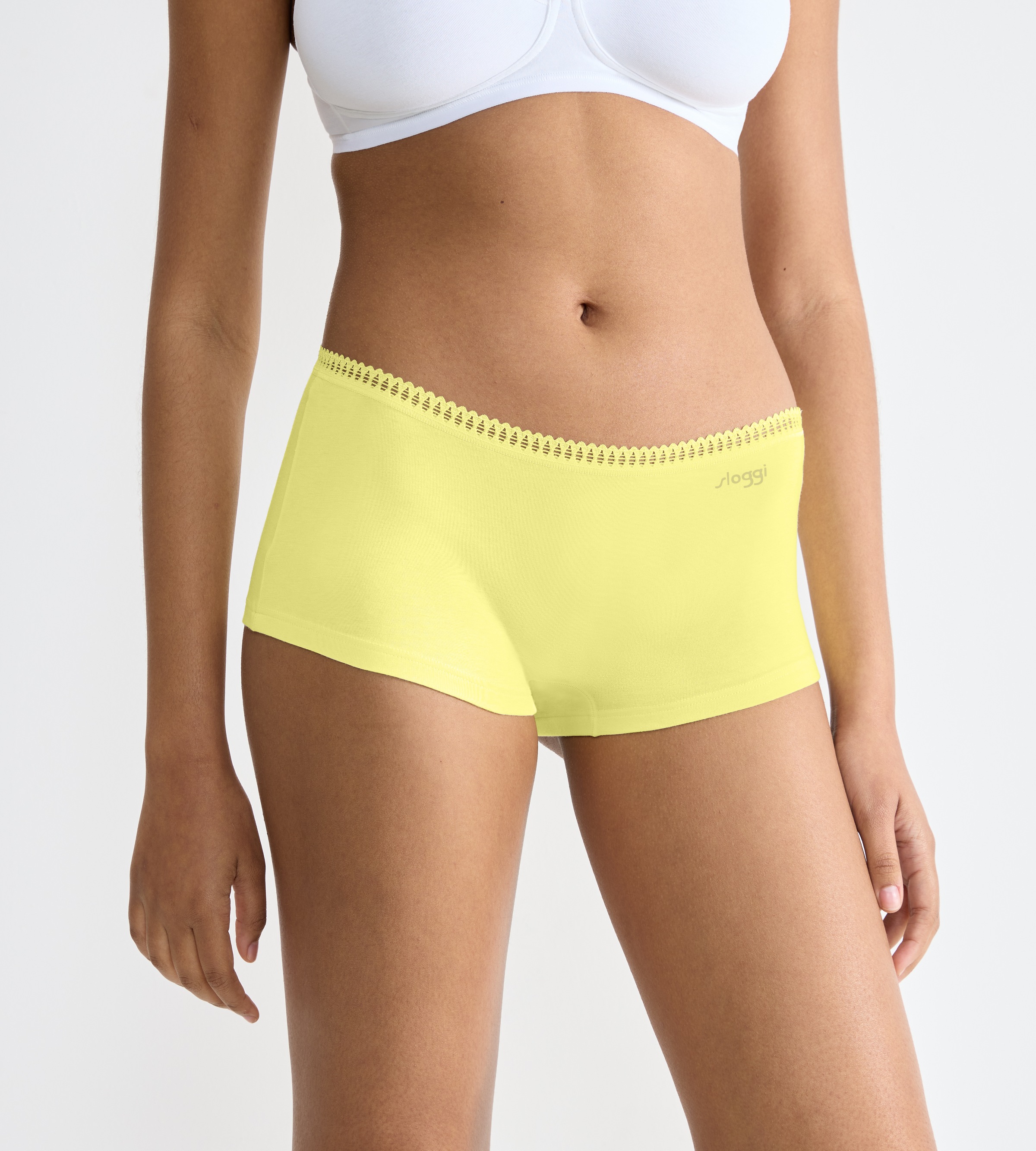 sloggi Panty »GO Crush Short C3P«, (3er Pack), mit Spitzendetails