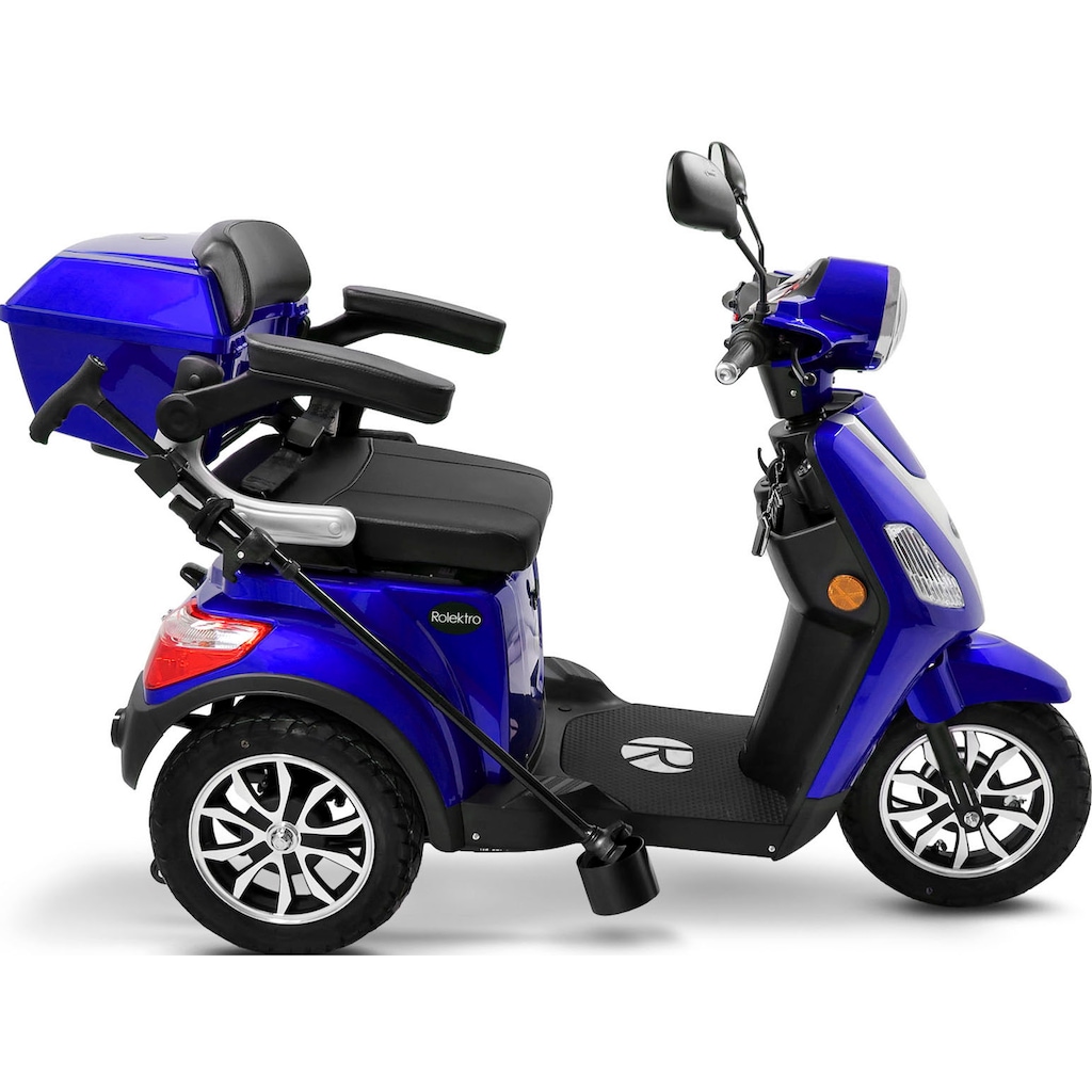 Rolektro Elektromobil »Rolektro E-Trike 25 V.3, Lithium Akku«, 1000 W, 25 km/h, (mit Topcase)