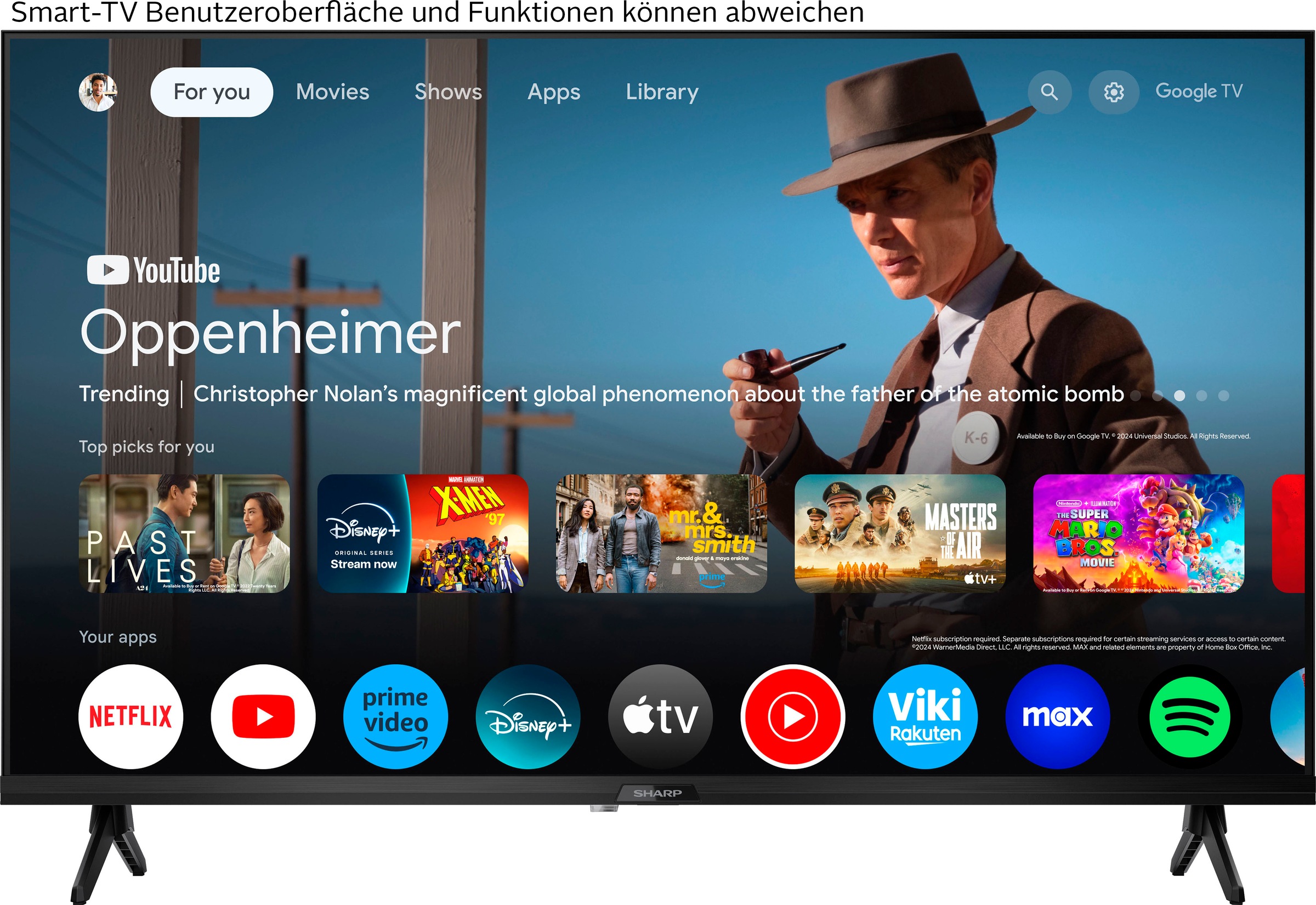 Sharp QLED-Fernseher »2T-C32GFx«, Smart-TV-Google TV
