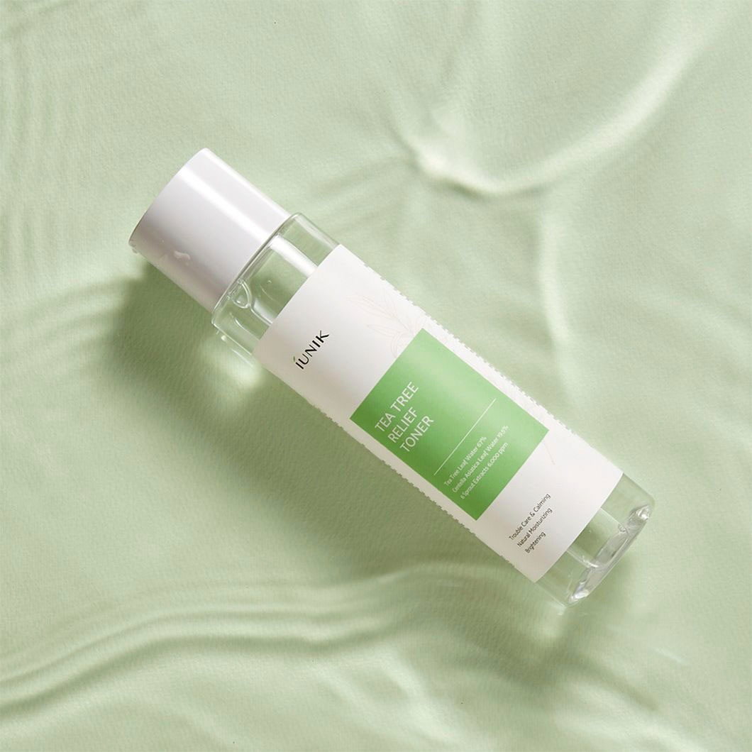 iUnik Toner »Tea Tree Relief Toner«, Spendet Feuchigkeit, antibakteriell, spendet Feuchtigkeit, reizarm.