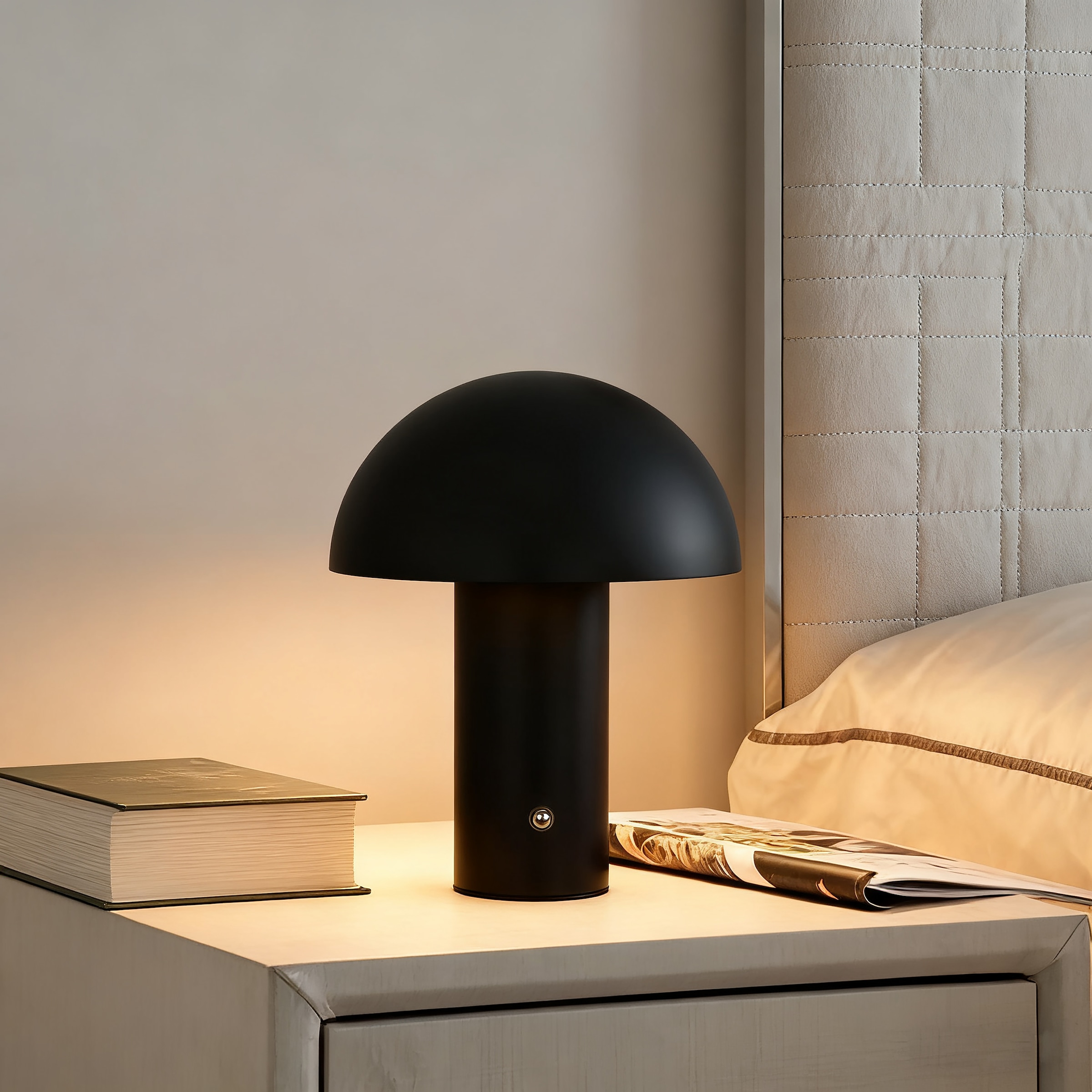 s.Oliver LED Tischleuchte »Hillu« LED-Modul 1 Stk. warmweiß - kaltweiß dimmbar, Typ-C-Ladekabel, CCT, Akku, Tischlampe kabellos, Akkulampe