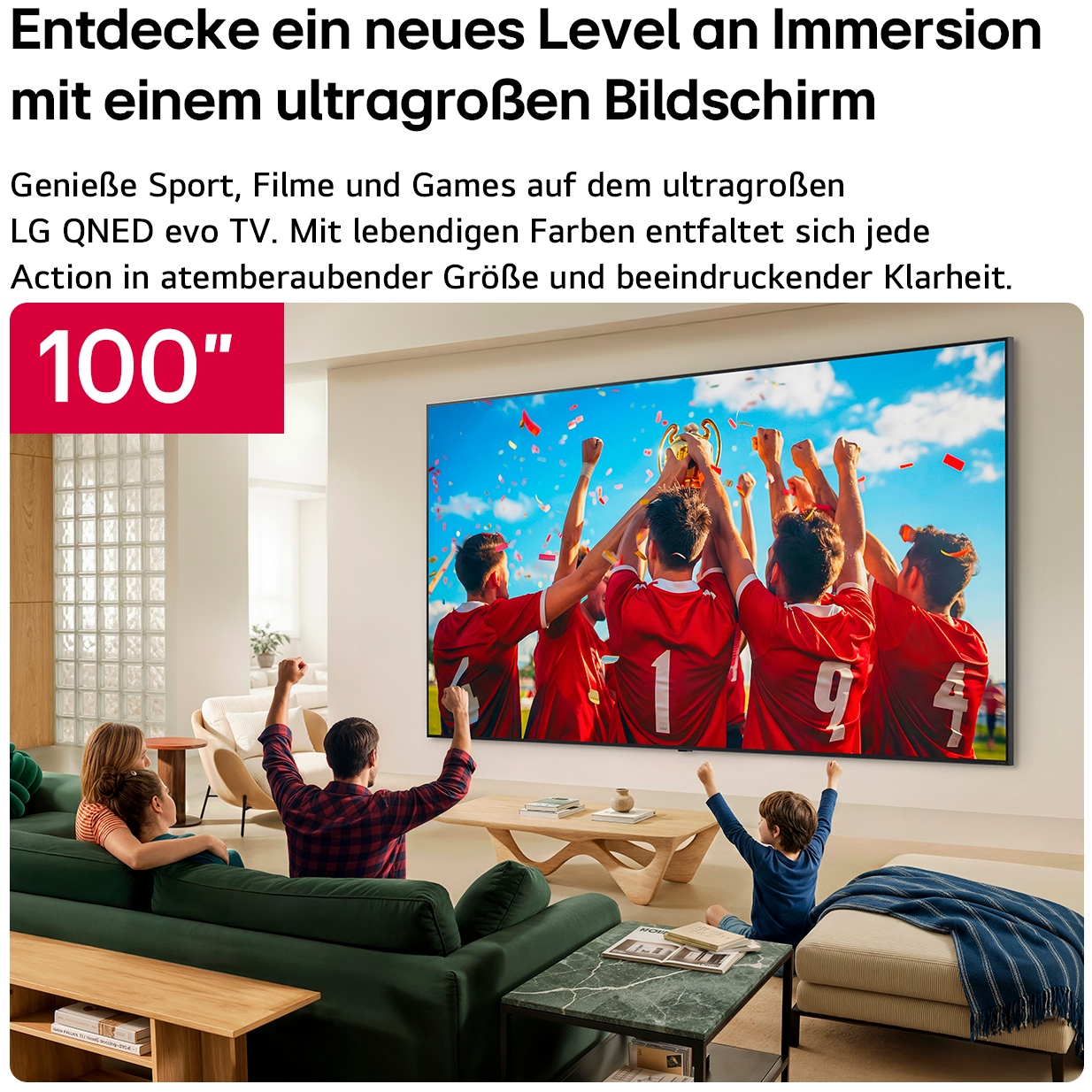 LG QNED-Fernseher »100QNED87B6« 253 cm/100 ″ Smart-TV