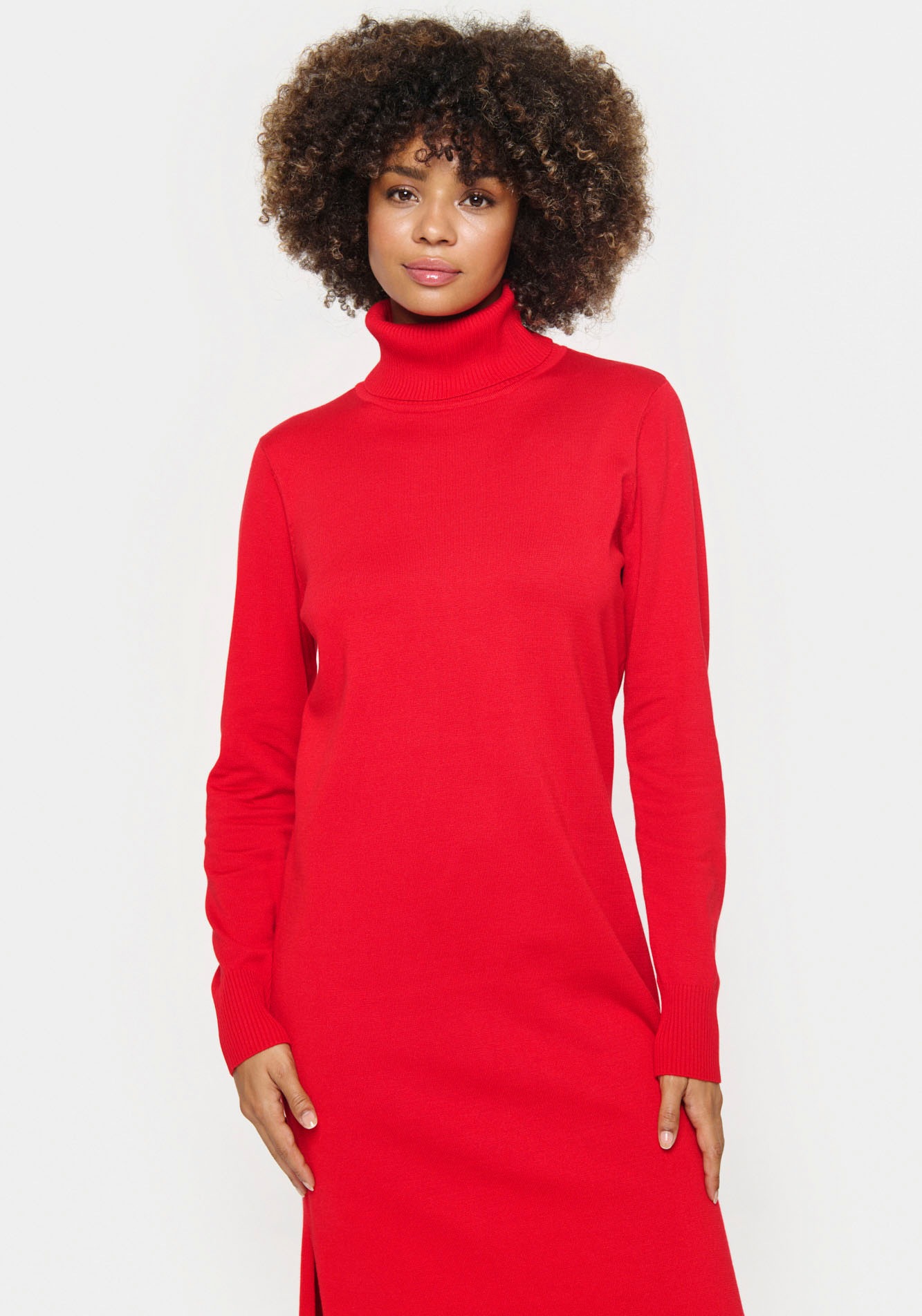 Saint Tropez Strickkleid »MilaSZ Roll Neck Long Dress«