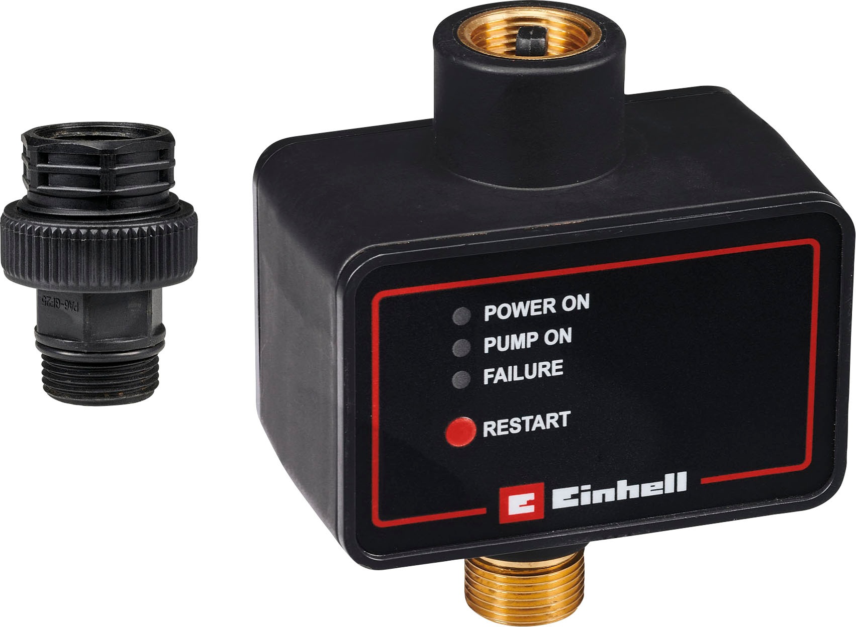 Durchflussschalter »4174230« elektronisch schwarz Messing Anschluss-Adapter