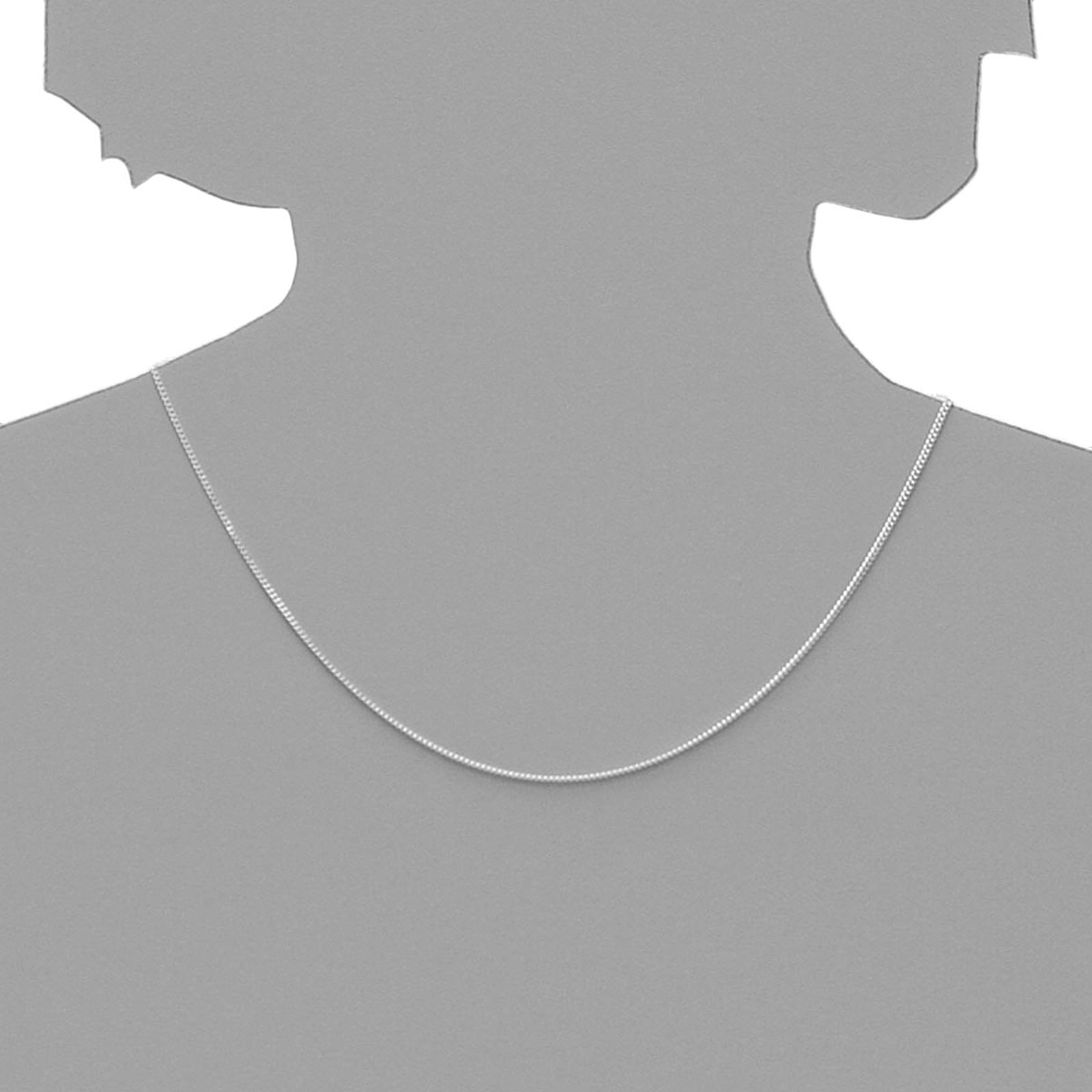 OSTSEE-SCHMUCK Silberkette »Ostsee-Schmuck Kette Panzer diamantiert 1,3 mm breit«, (1 tlg.)