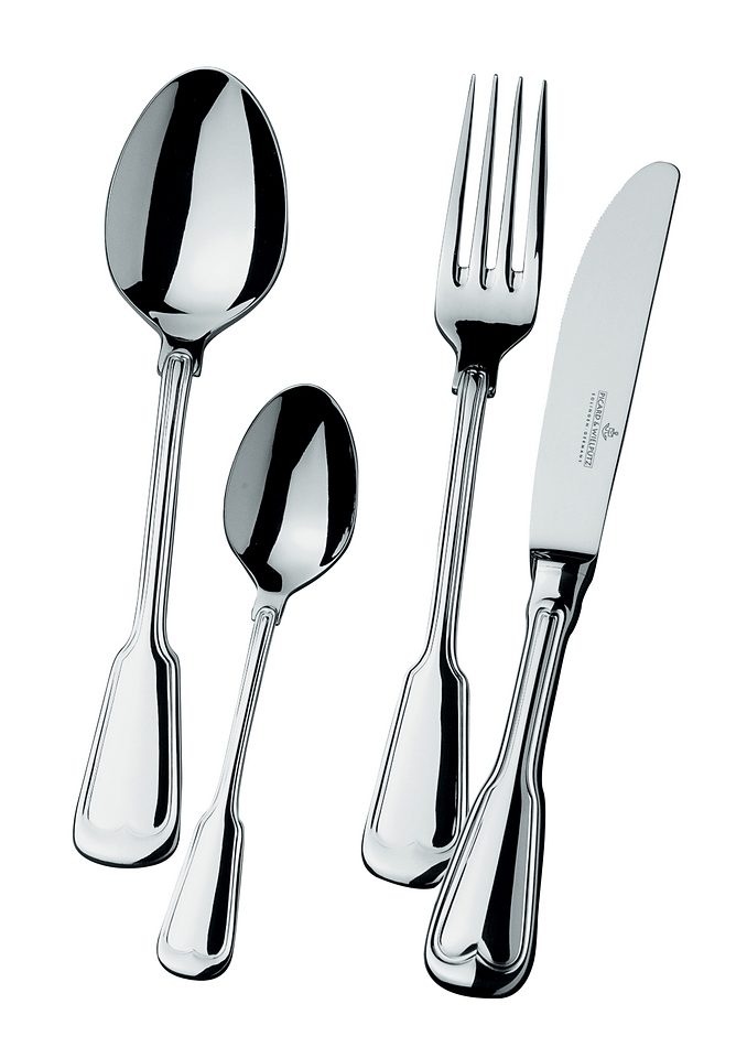 PICARD & WIELPÜTZ SOLINGEN Besteck-Set »ALTFADEN« Massivmesser silberfarben