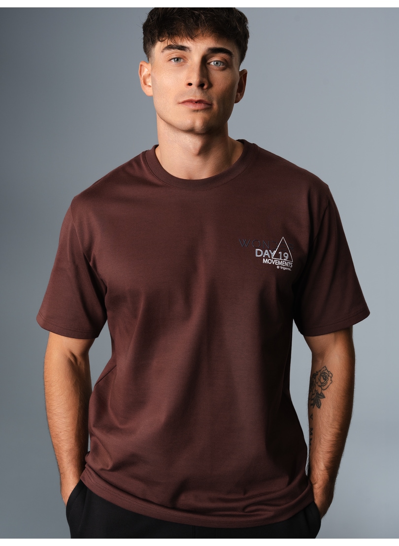 Trigema T-Shirt »TRIGEMA Heavy Oversized T-Shirt mit großem Backprint«, (1 tlg.)