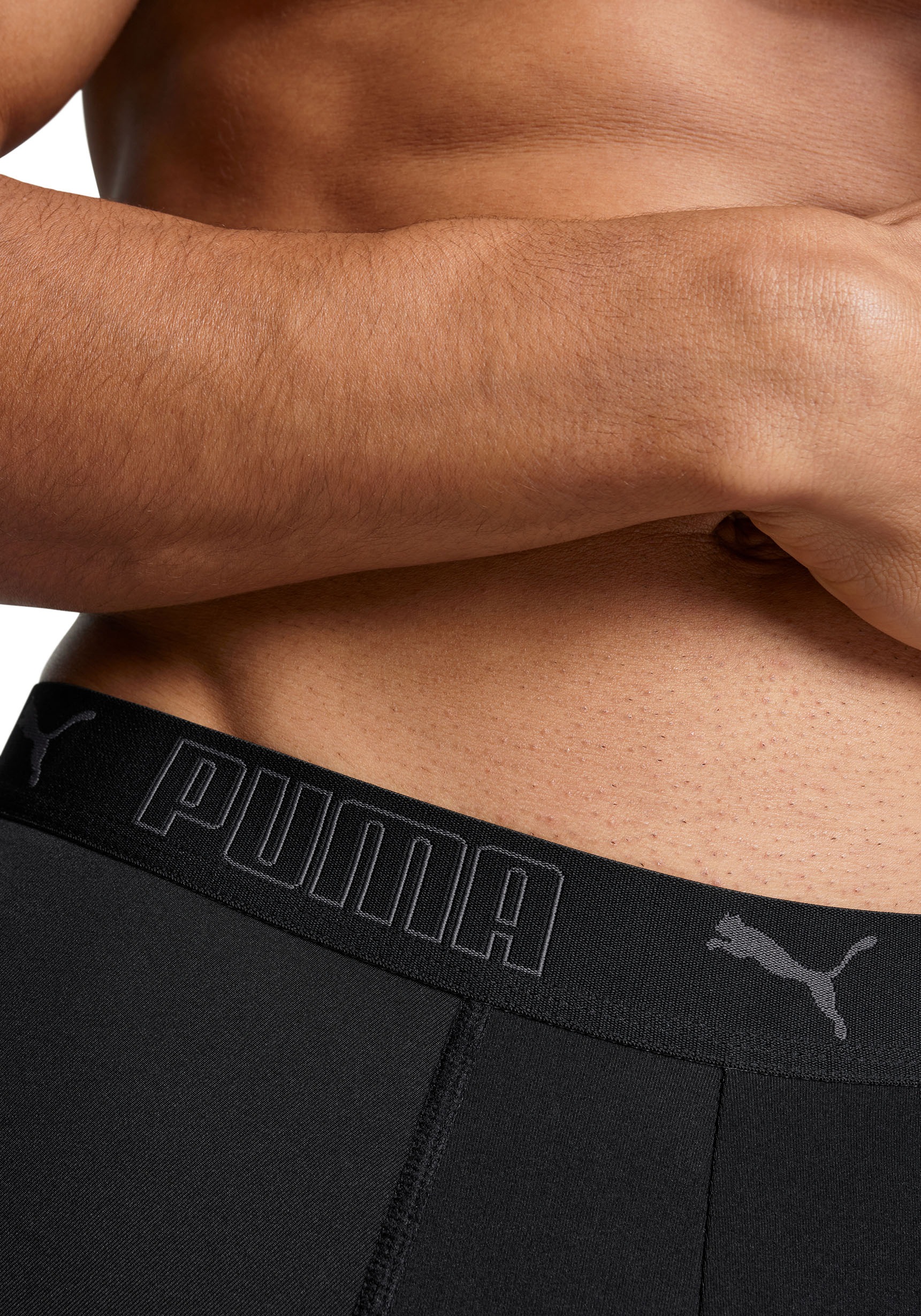 PUMA Boxershorts »PUMA MEN SPORT MICROFIBER BOXERS 2P«, (Packung, 2er Pack), mit Logo-Bund