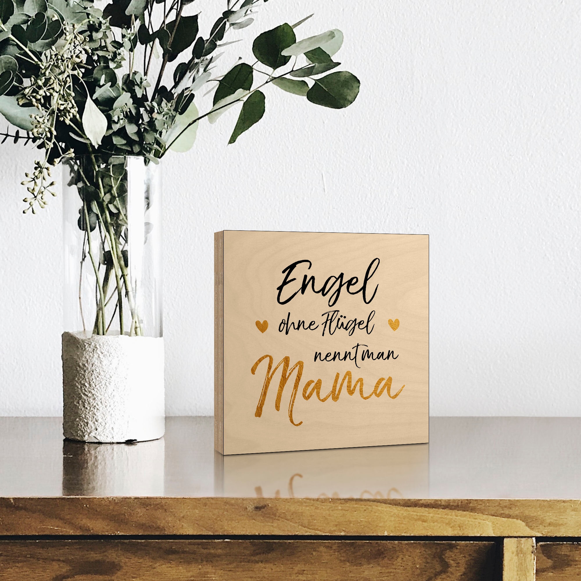 Artland Holzbild »Engel ohne Flügel«, Sprüche & Texte, (1 St.)