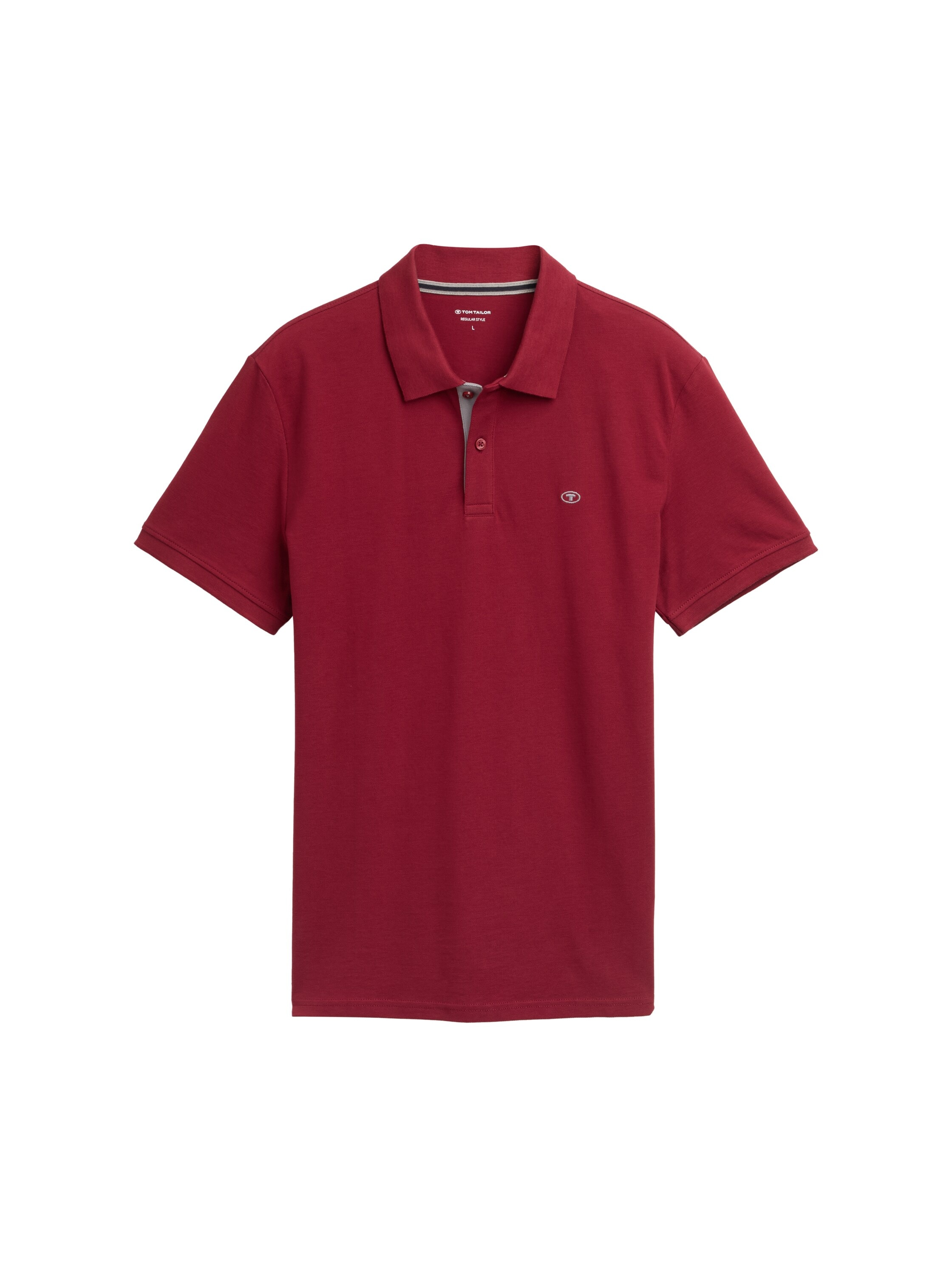 TOM TAILOR Poloshirt, mit farblich hervorgehobener Knopfleiste