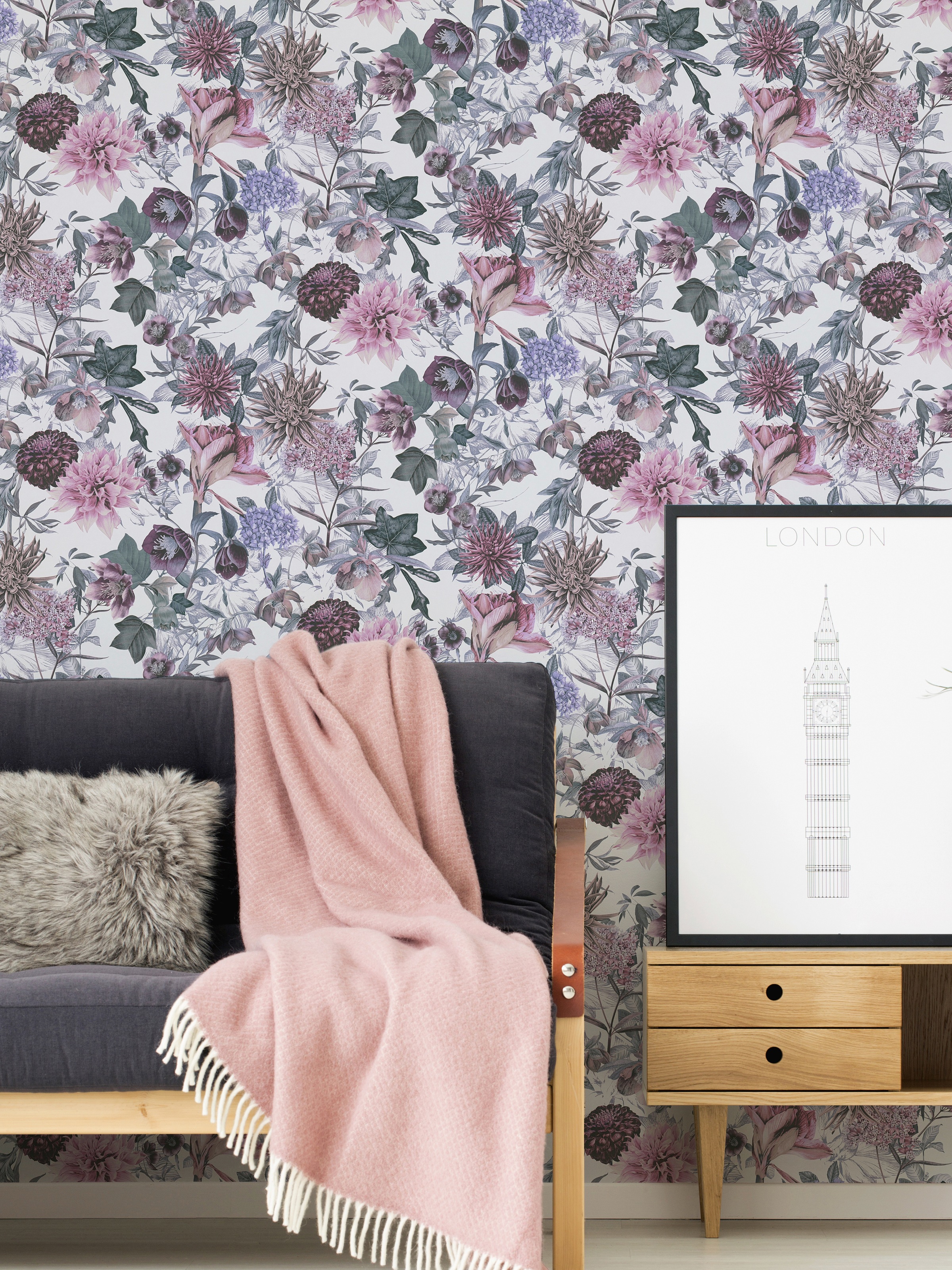 A.S. Création Vliestapete »Dream Flowery«, floral-botanisch-Wald, Florale Tapete Blumenoptik Tapeten Wohnzimmer Schlafzimmer Küche Optik