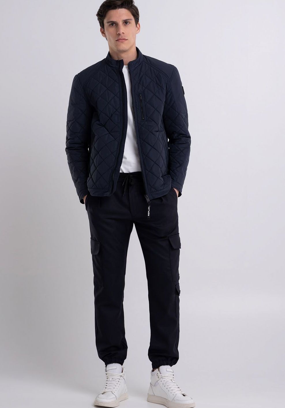 Replay Steppjacke »Saber Mid« mit kurzem Stehkragen