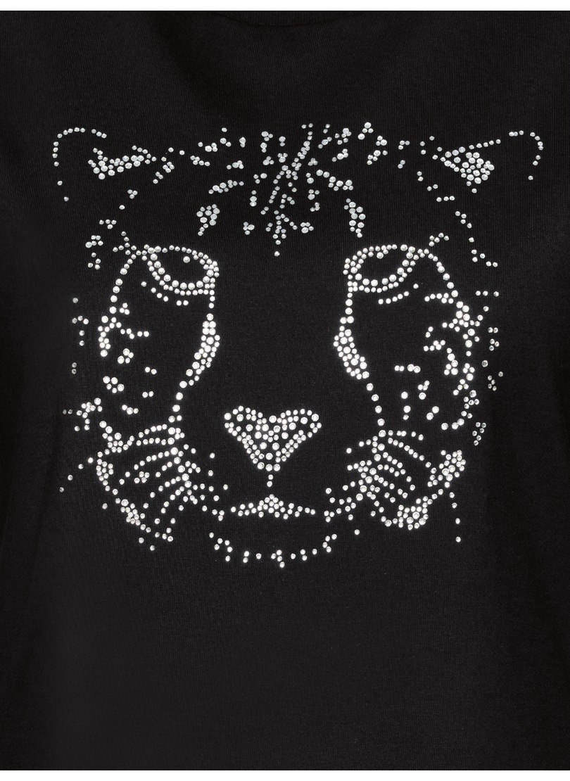 Trigema T-Shirt »TRIGEMA T-Shirt mit glitzerndem Leopardenprint«, (1 tlg.)