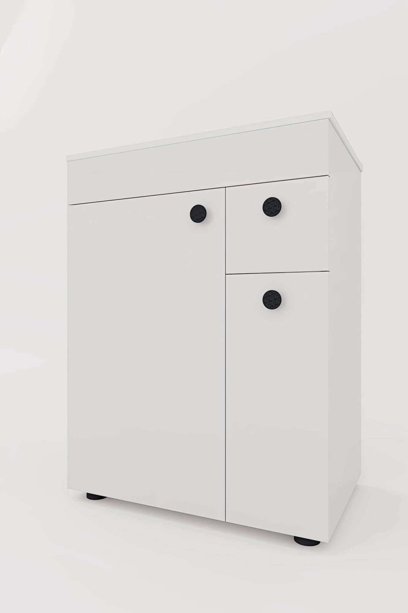 welltime Badmöbel-Set »Badmöbel-Set Braga, Schrank mit Waschbecken, Hängeschrank und Spiegel«, WBU mit Wachbecken und Hängeschrank inkl. LED-Beleuchtung, Spiegel
