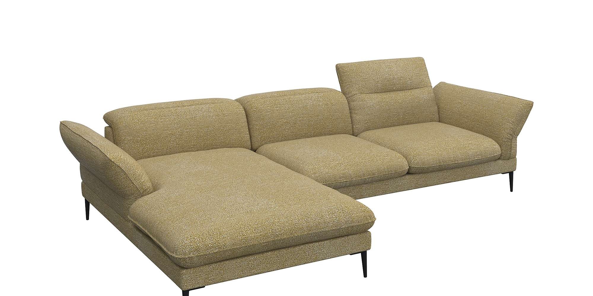 FLEXLUX Ecksofa »Salino, Funktionssofa mit Recamiere, Relaxsofa, Ecksofa«, günstig online kaufen