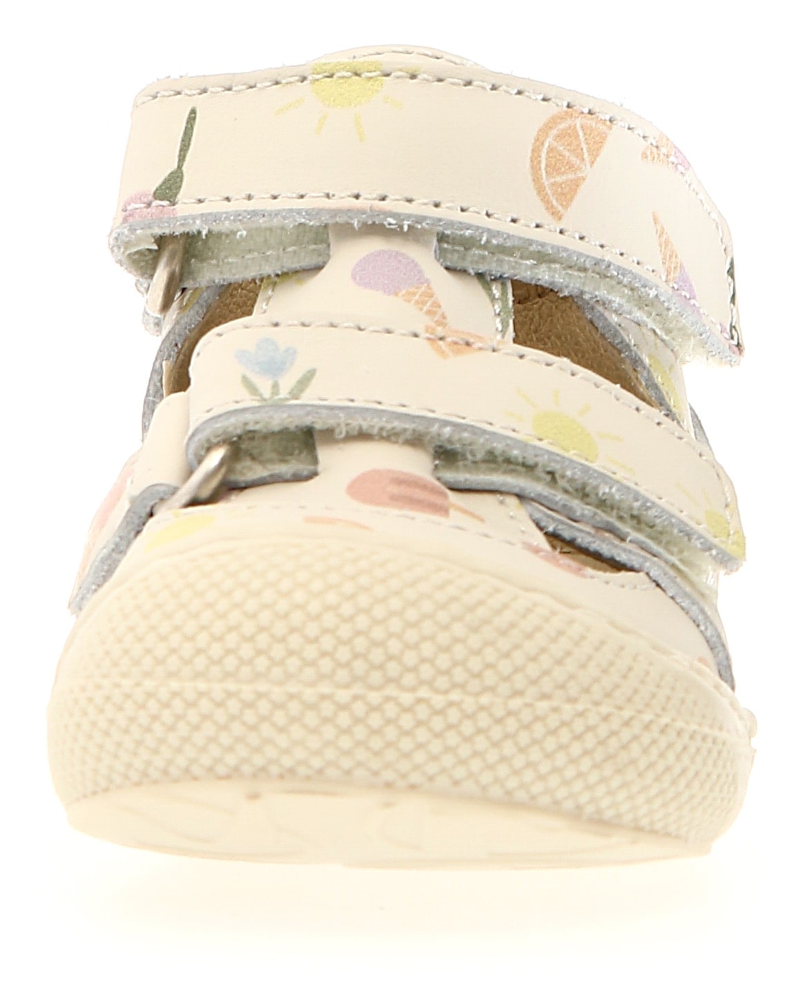 Naturino Sandale »PUFFY PR FRESHEN MILK«, Barfußschuh mit weicher Laufsohle, Größenschablone zum Download