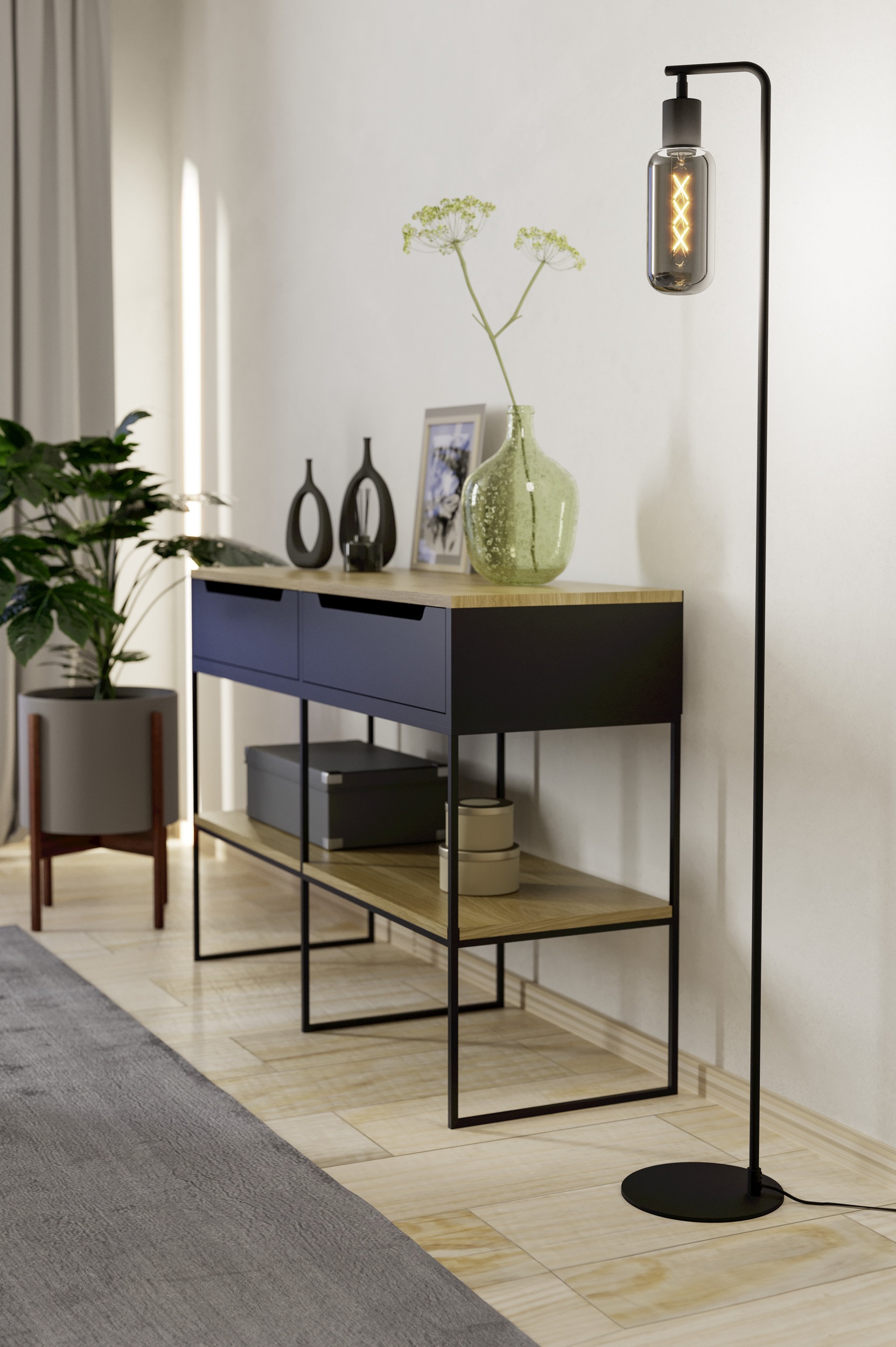 EGLO Stehlampe »MAIONE Stehlampe - Stahl - E27 - 1X4W - IP20« E27 1 Stk. günstig online kaufen