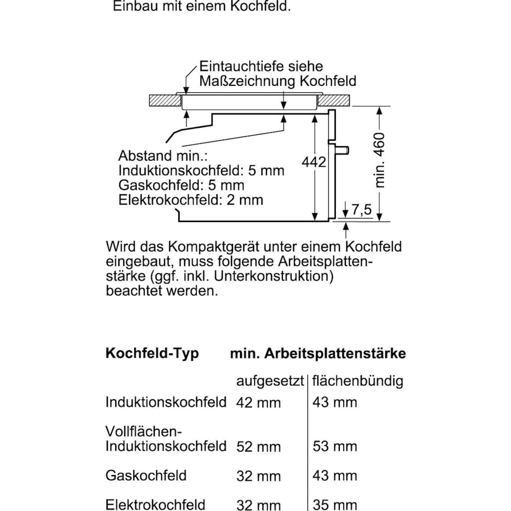 NEFF Einbaubackofen »C15CR22N2«, N 70, C15CR22N2, mit Teleskopauszug nachrüstbar, easyClean, CircoTherm®-Heißluft