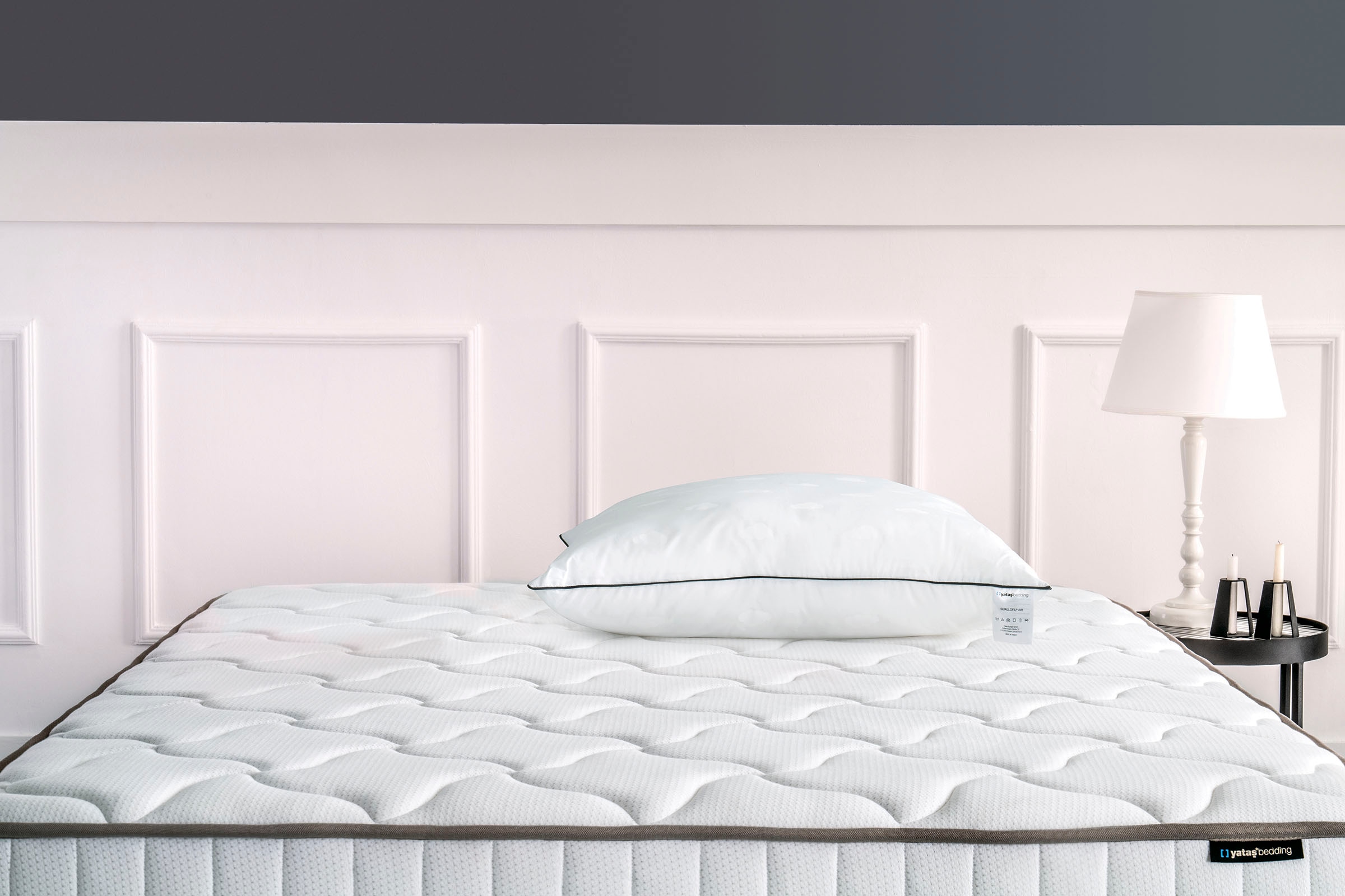 Yatas Bedding Kopfkissen »Quallofil Air, Kopfkissen 80x80 cm« 1 Stk. tlg. allergiker geeignet (Hausstauballergiker)