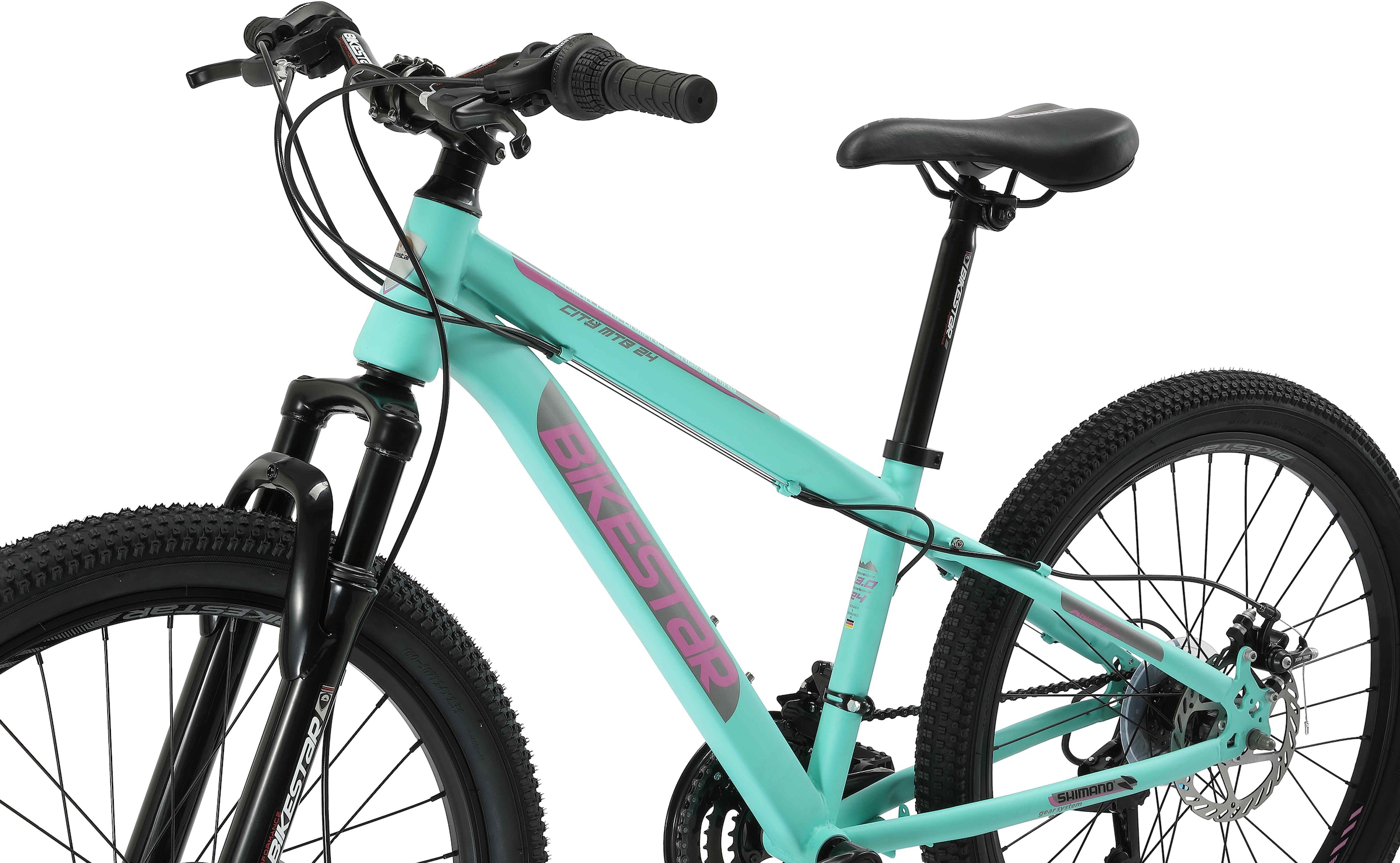 Bikestar Jugendfahrrad, 21 Gang, Shimano, RD-TY21 Schaltwerk, Kettenschaltung