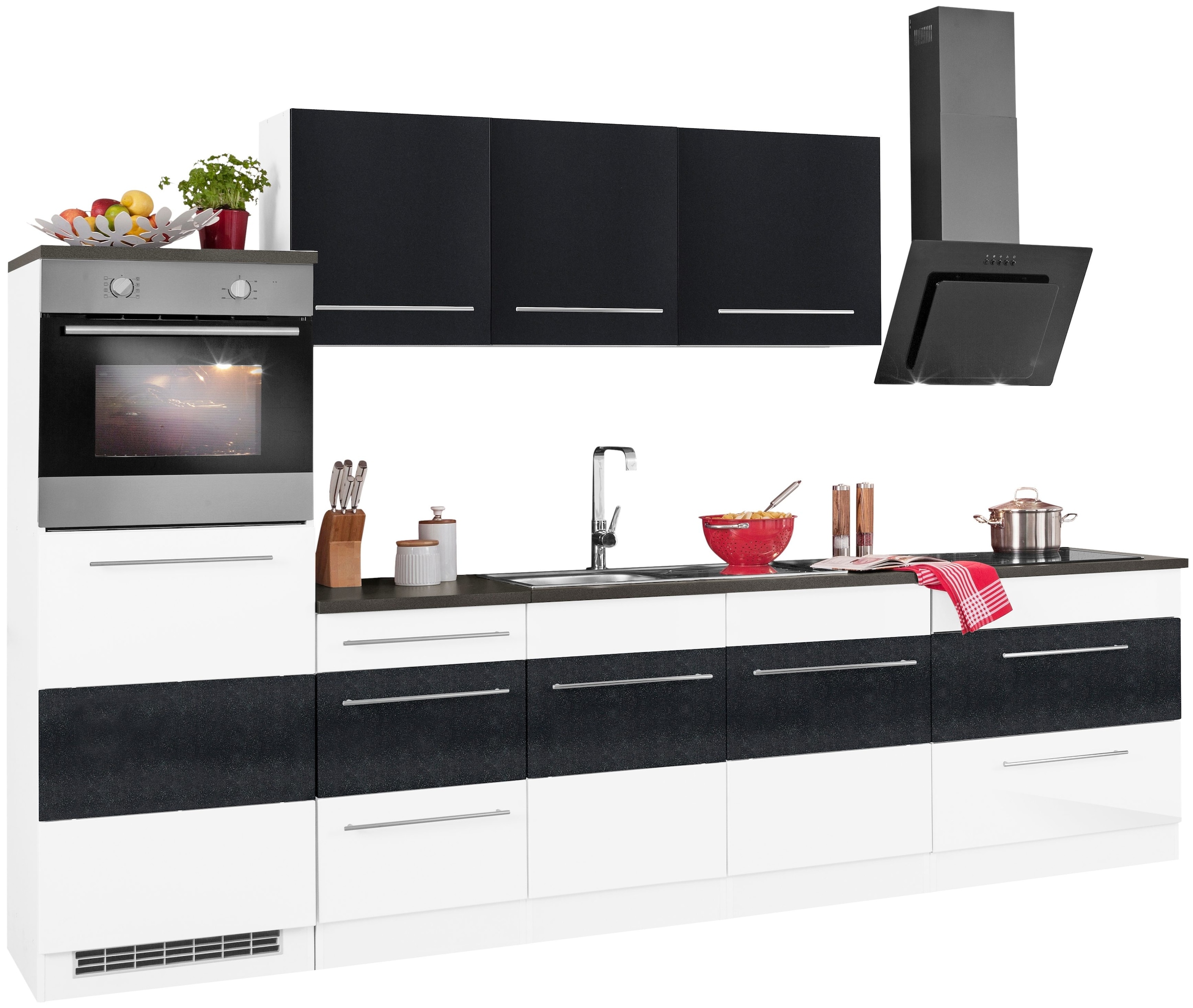 KOCHSTATION Küchenzeile »KS-Trient« Breite 290 cm, wahlweise mit E-Geräten, günstig online kaufen