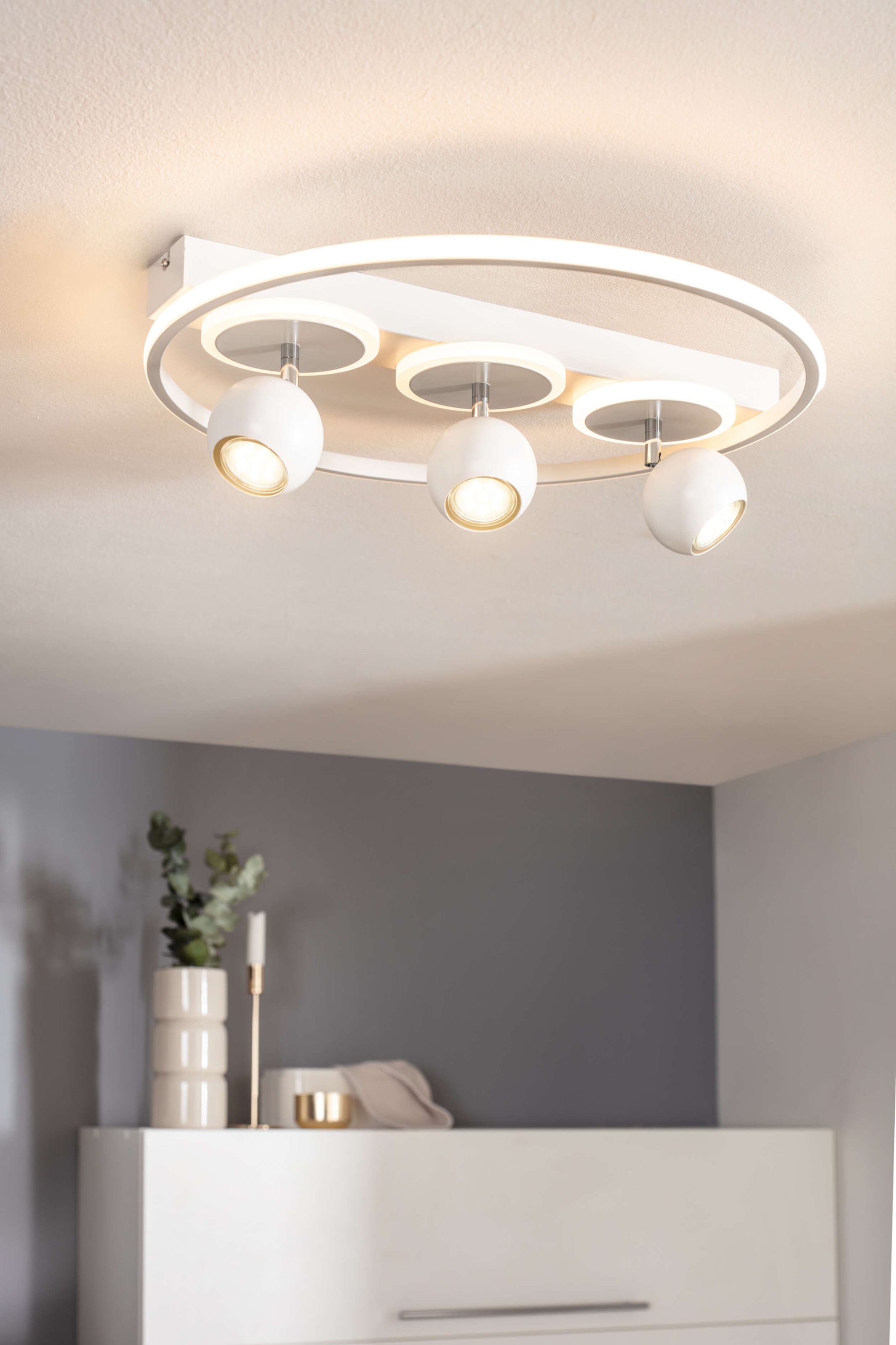 näve Deckenleuchte »3er-Spot LED "Ronda"« GU10 1 Stk. Warmweiß modernes des günstig online kaufen