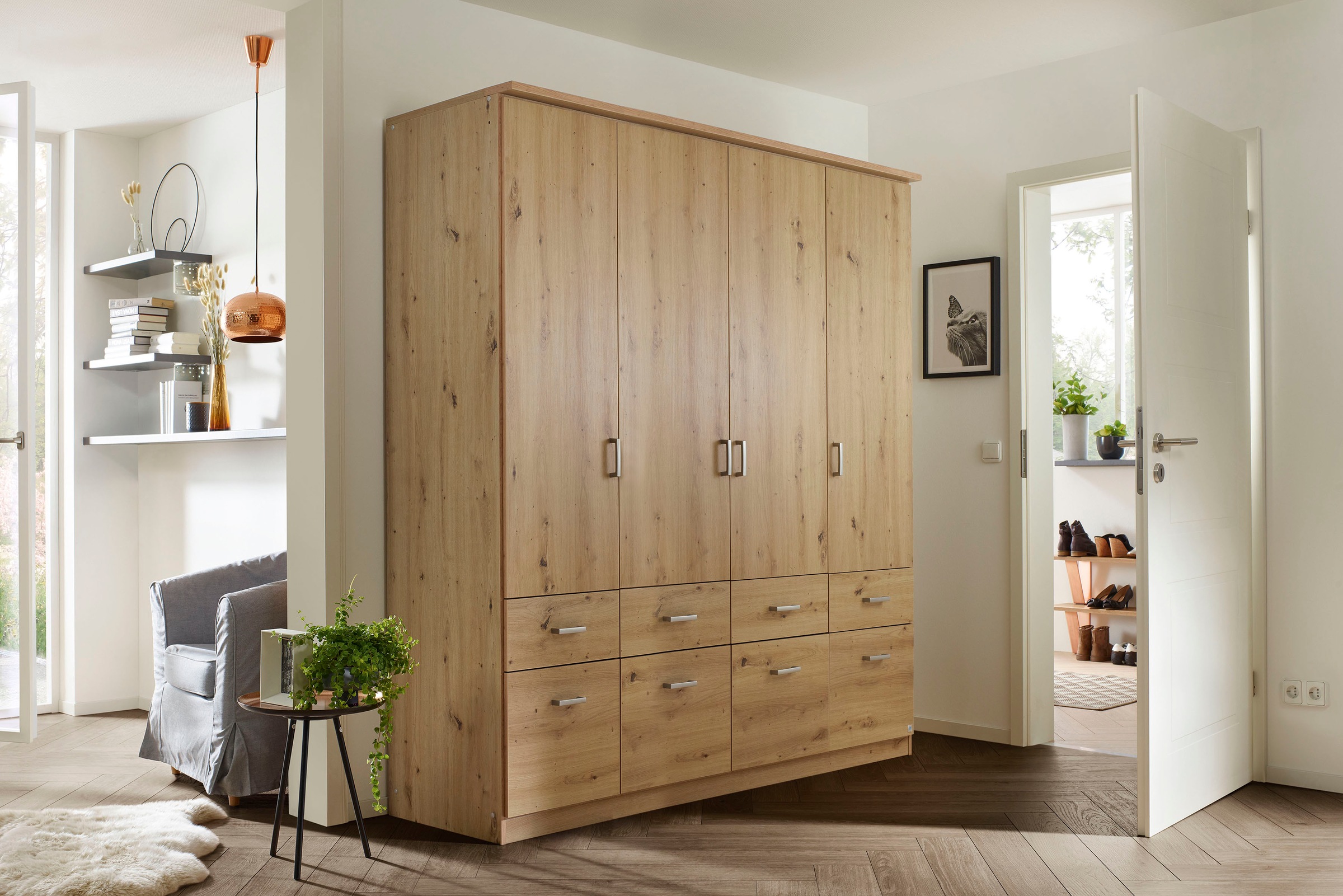 rauch Kleiderschrank »Kleiderschrank Schrank Garderobe deckenhoher Schrank BREMEN«, in vielen Farben und Ausführungen MADE IN GERMANY