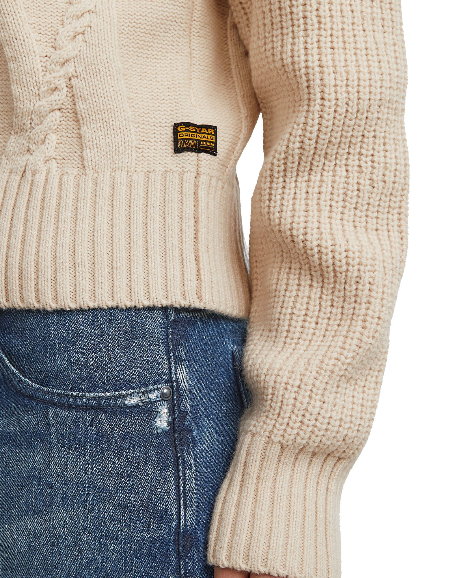 G-STAR Longpullover »Big Cable Knit Pullover«