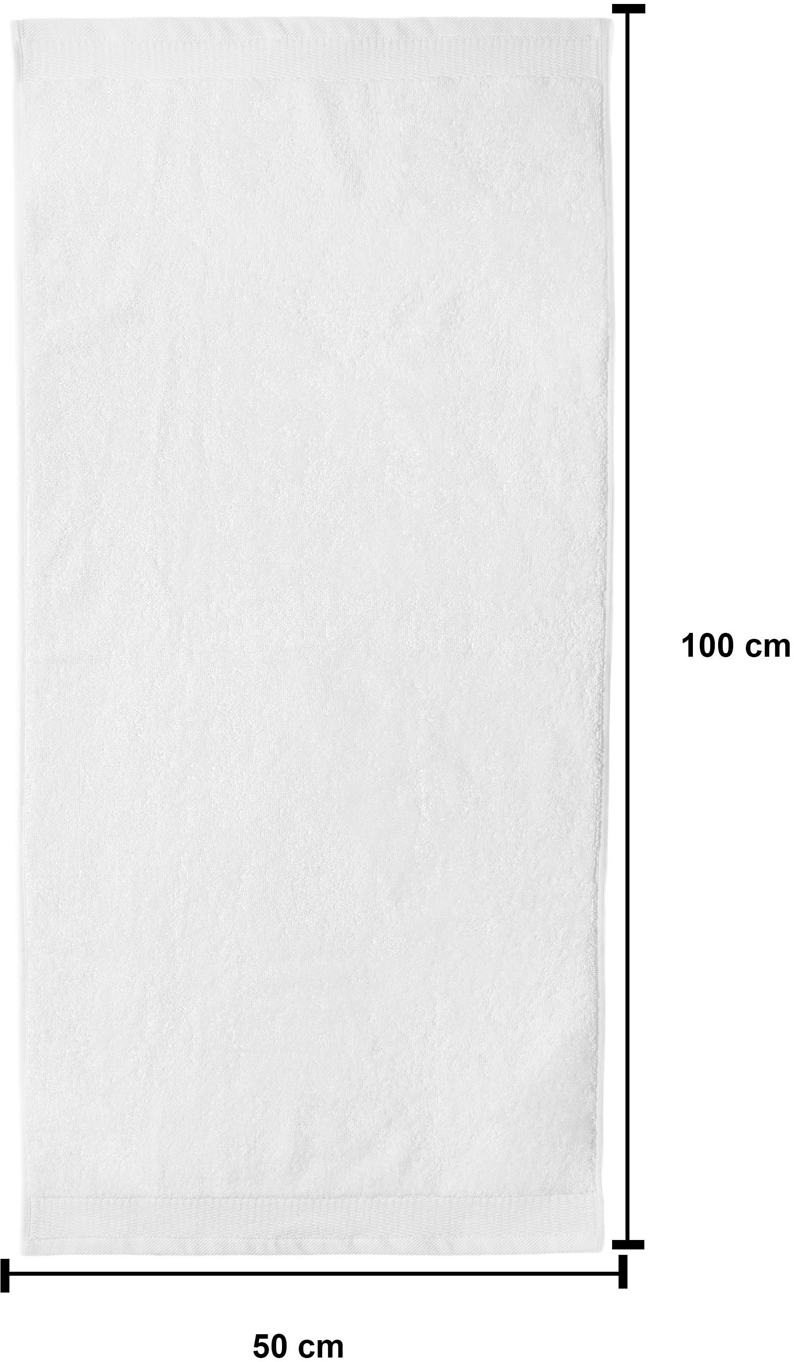 OTTO home Handtücher »Fenya, flauschig und weich, Premium Handtücher 550gr/m²« mit Bordüre, Set, 100% Baumwolle, Hotel-Qualität, 5 Jahre Garantie