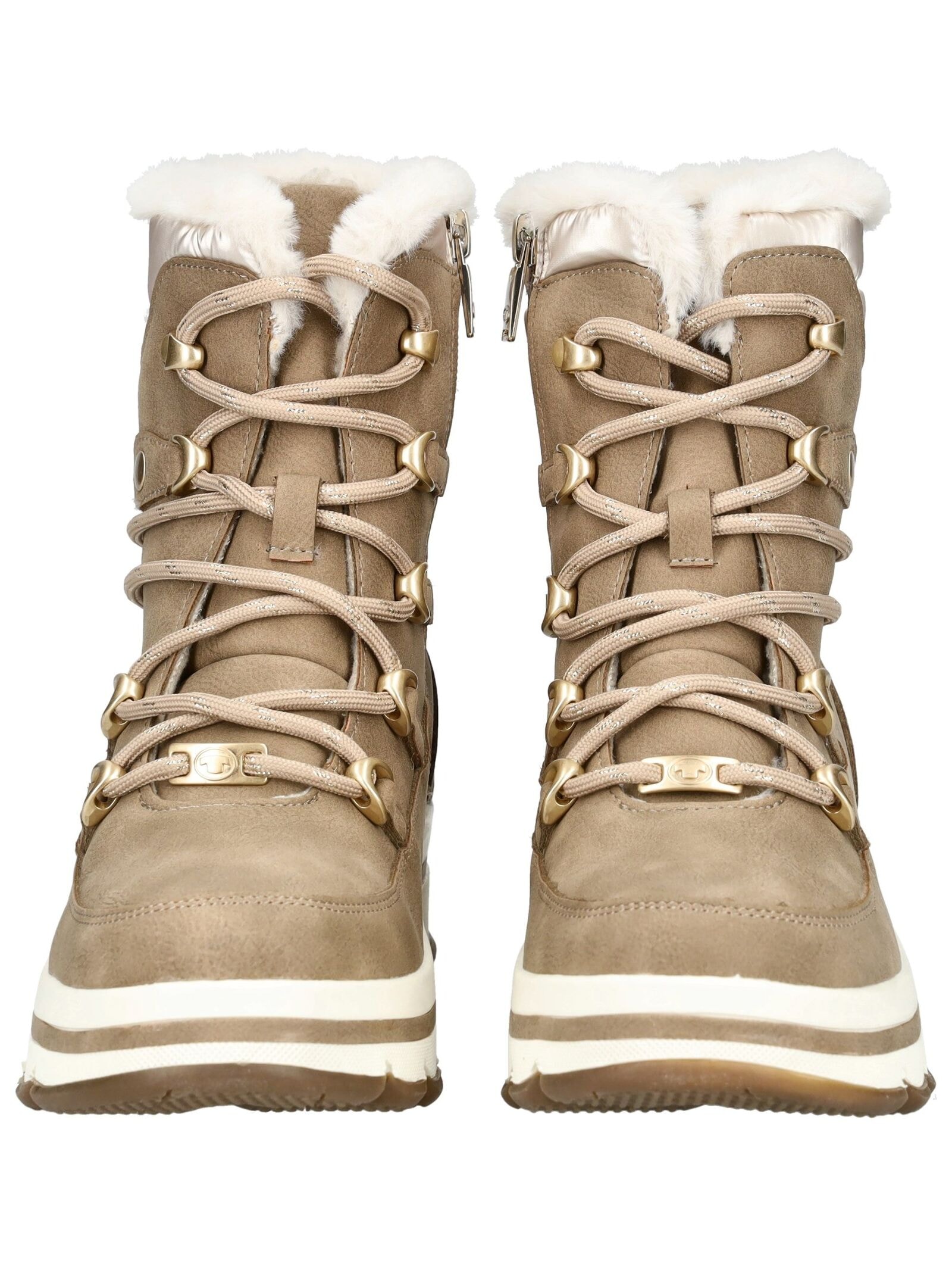 TOM TAILOR Schnürstiefelette »Tom Tailor Stiefelette Lederimitat/Textil«