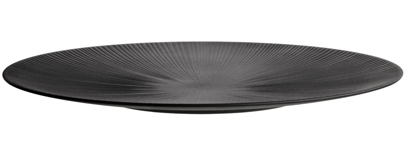 APS Servierplatte »Platte "NERO", Ø 50 cm, Höhe 3,5 cm« Servierteller aus M günstig online kaufen