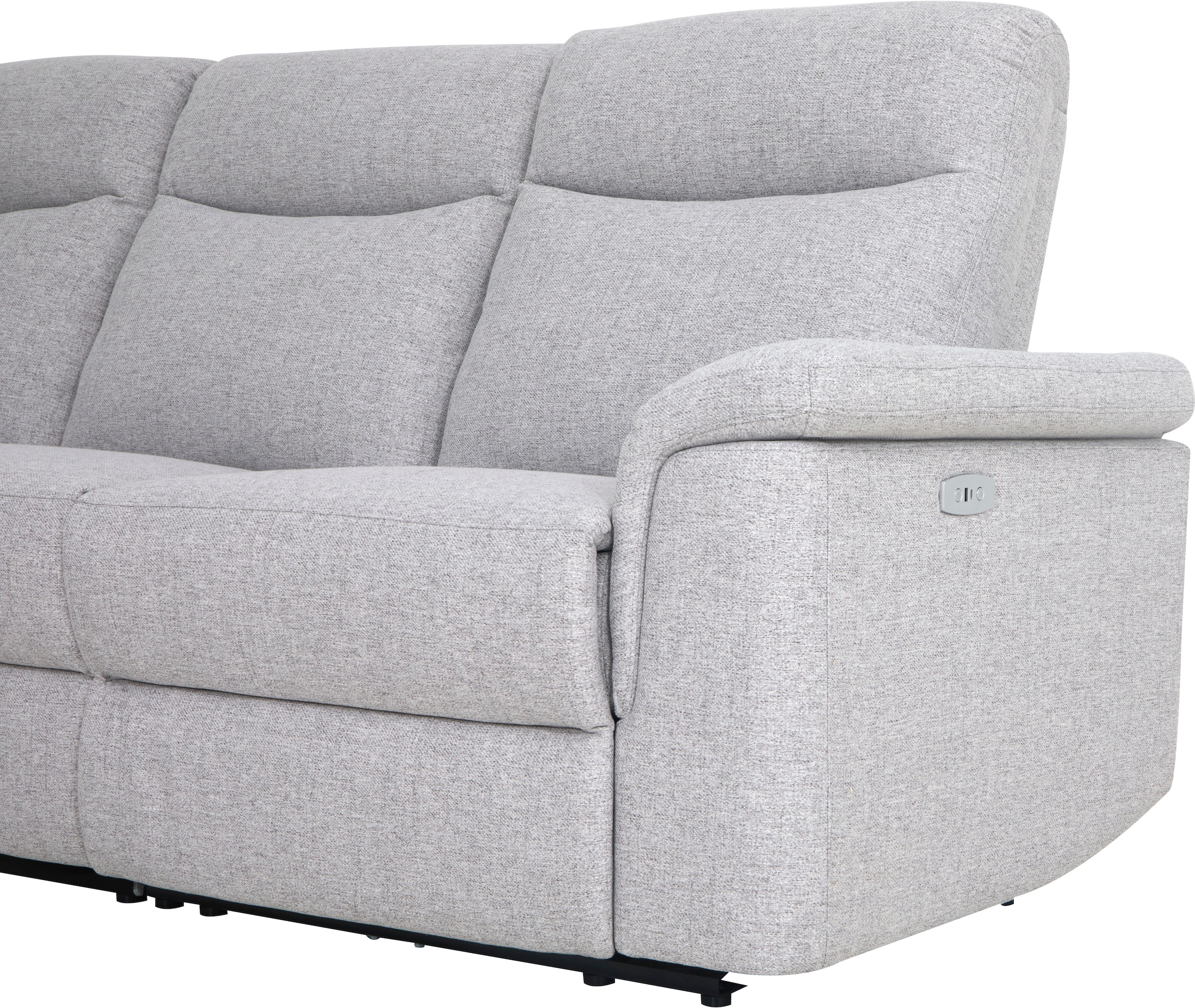 Home affaire Ecksofa »BRIONNE, L-Form, 255cm, manuelle u. elektrische Funktion (USB A/C),«, Liegefunktion, Stauraum, Federkernpolsterung, Webstoff