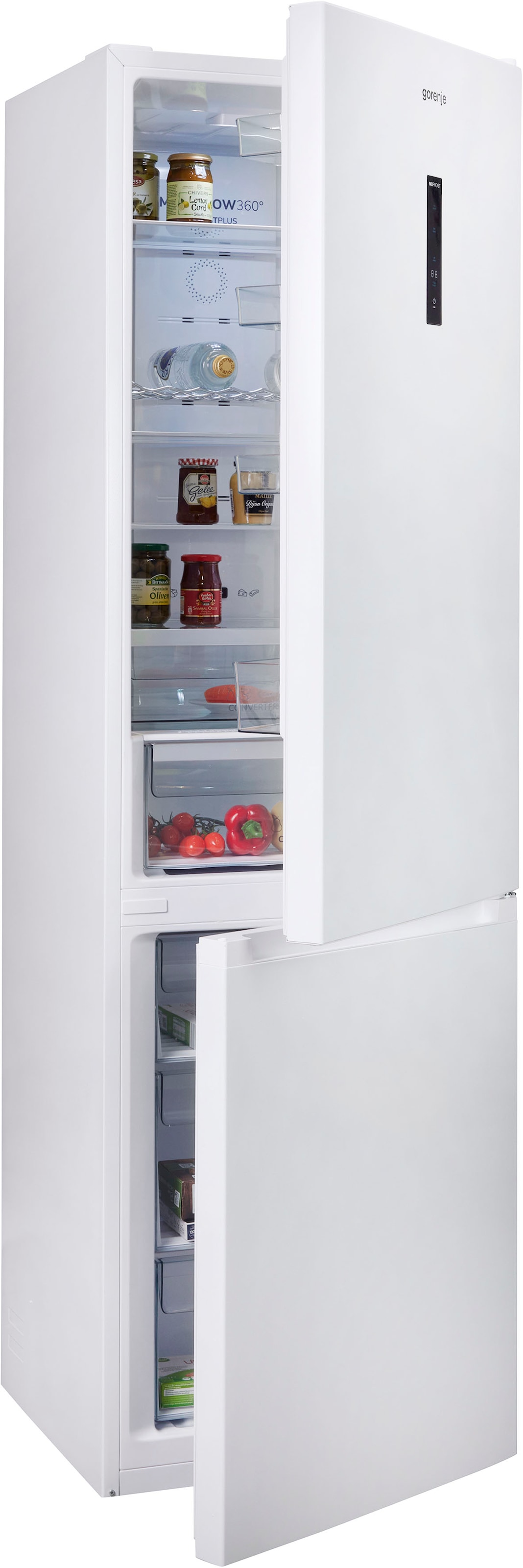 GORENJE Kühl-/Gefrierkombination "NRK620B61" silber (weiß), Rechtsanschlag