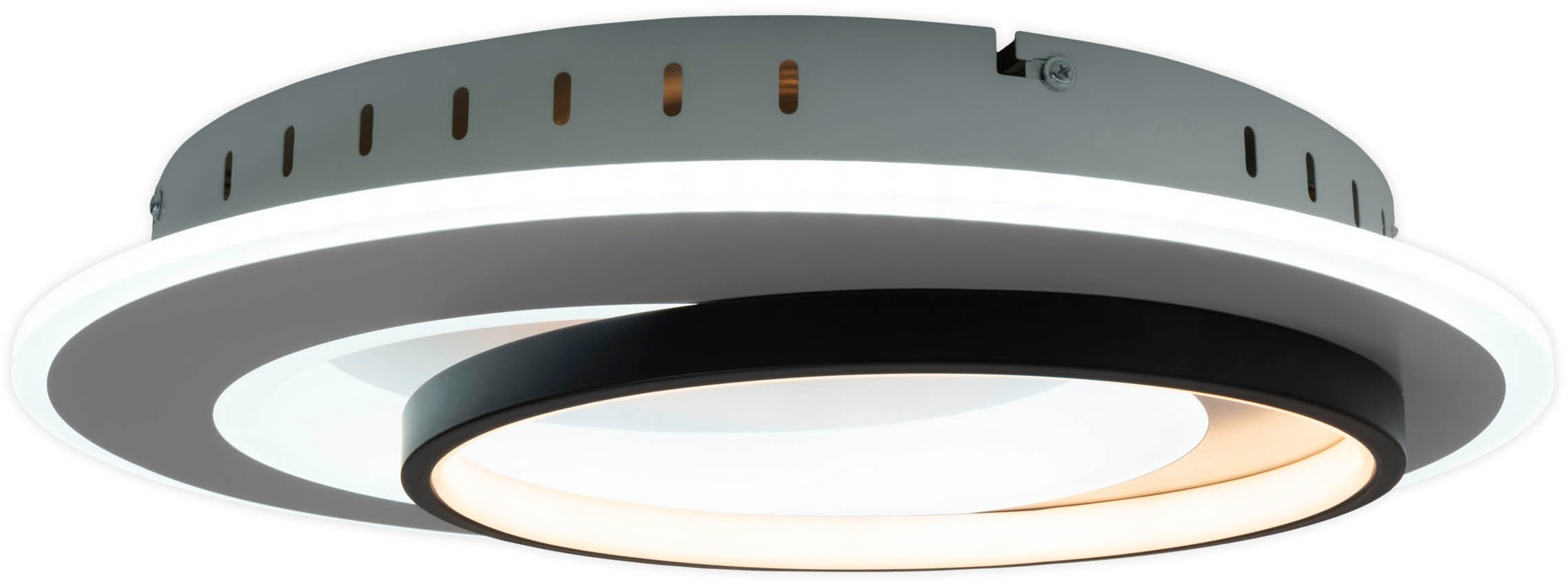 näve LED Deckenleuchte »Malea«, 1 flammig, Leuchtmittel LED-Modul | LED wechselbar, dimmbar per Fernbedienung, CCT, Memory, Nachtlicht, D: 49 cm, weiß