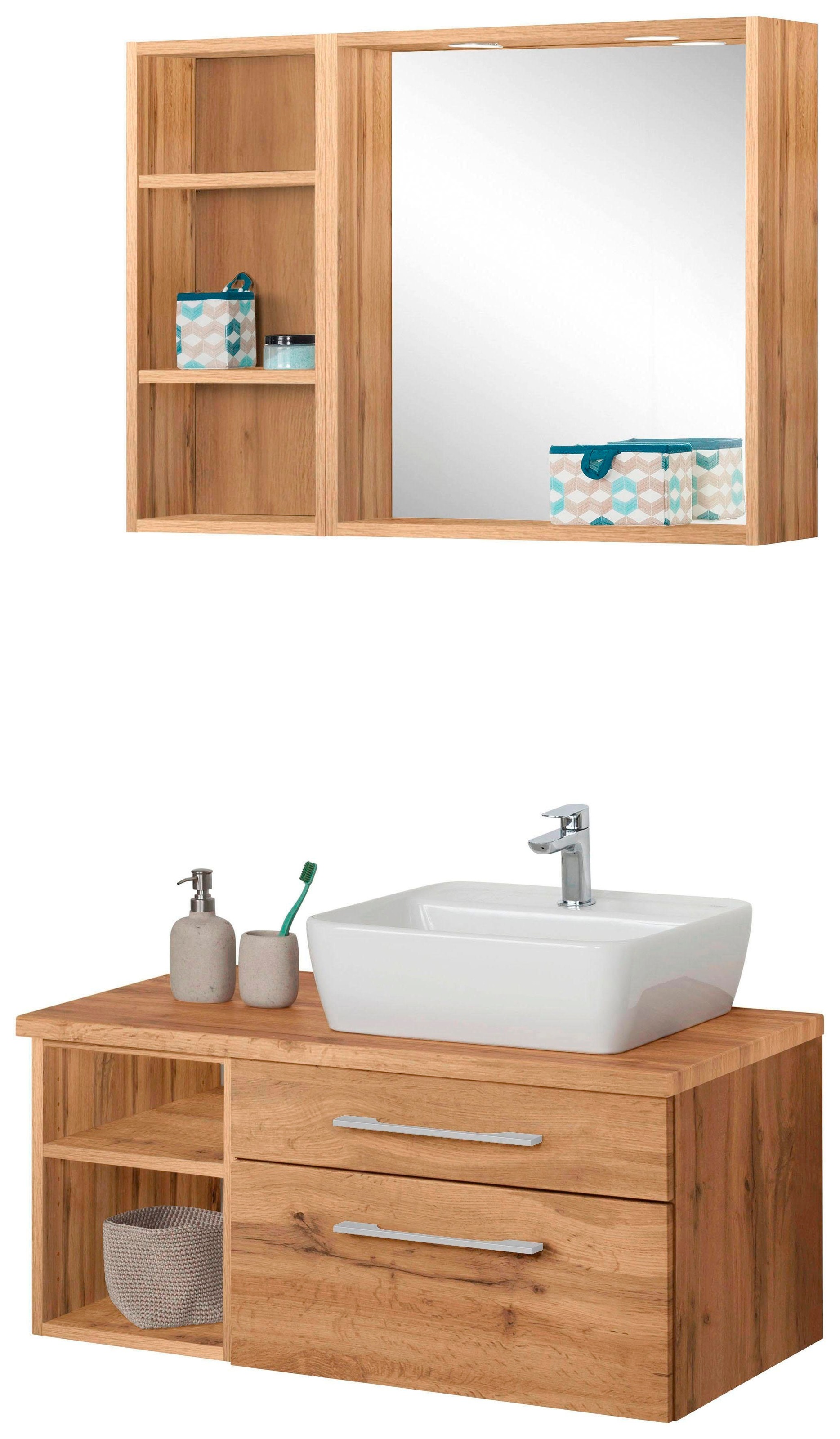 welltime Badmöbel-Set »Davos« 3 Stk. tlg. günstig online kaufen