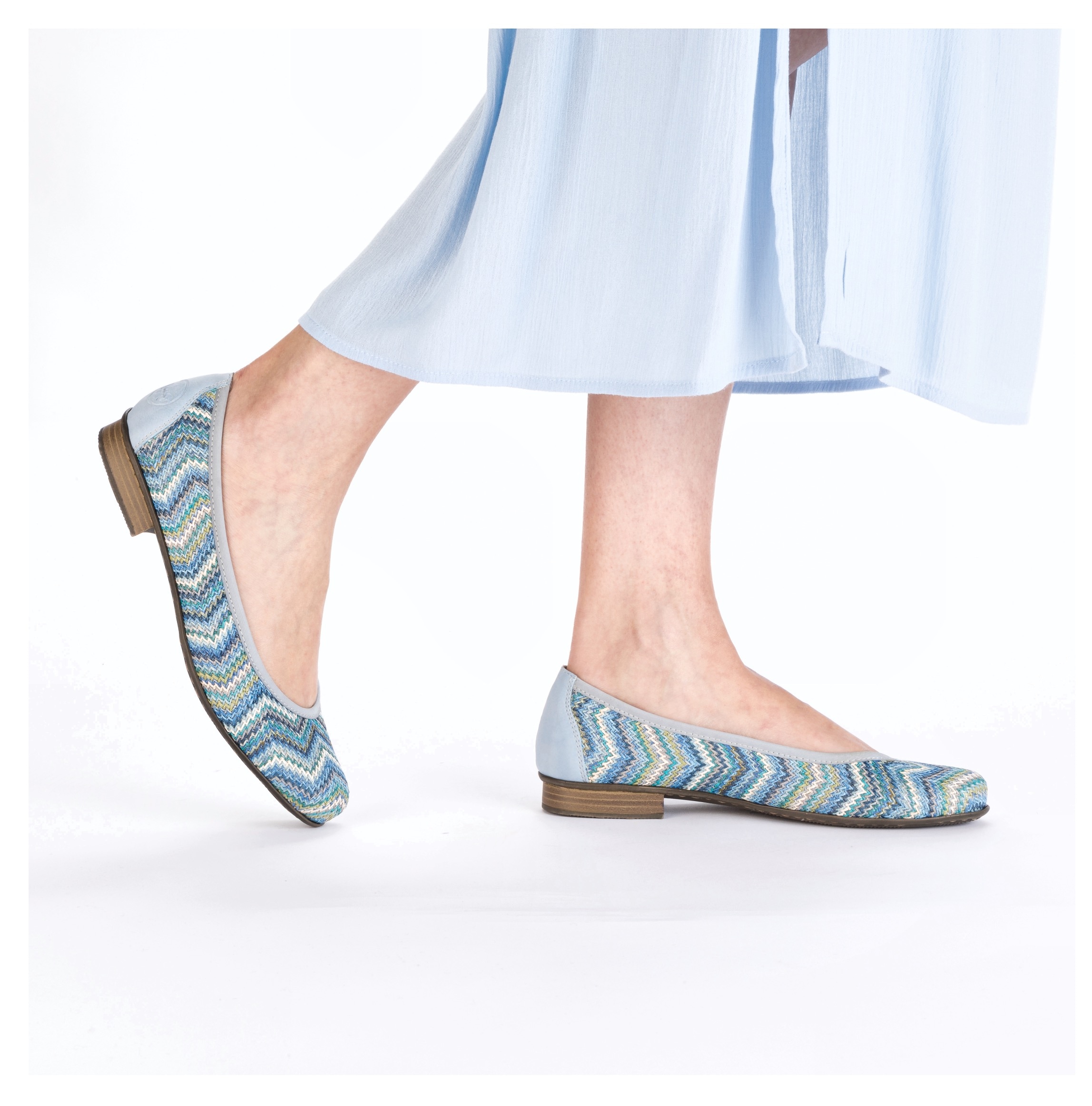 Rieker Ballerina, Slipper, Schlupfschuh, Pumps mit weicher Innensohle