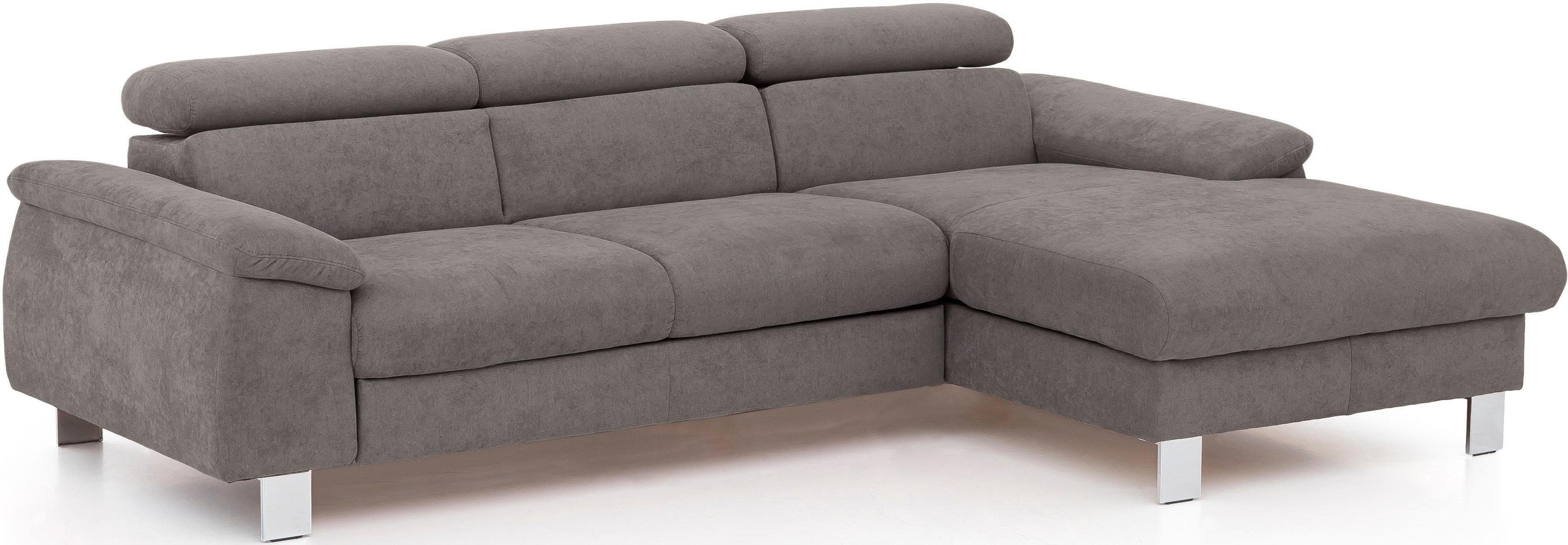 COTTA Ecksofa »Komaris L-Form, B: 244 cm« mit Kopfteilverstellung, optional günstig online kaufen
